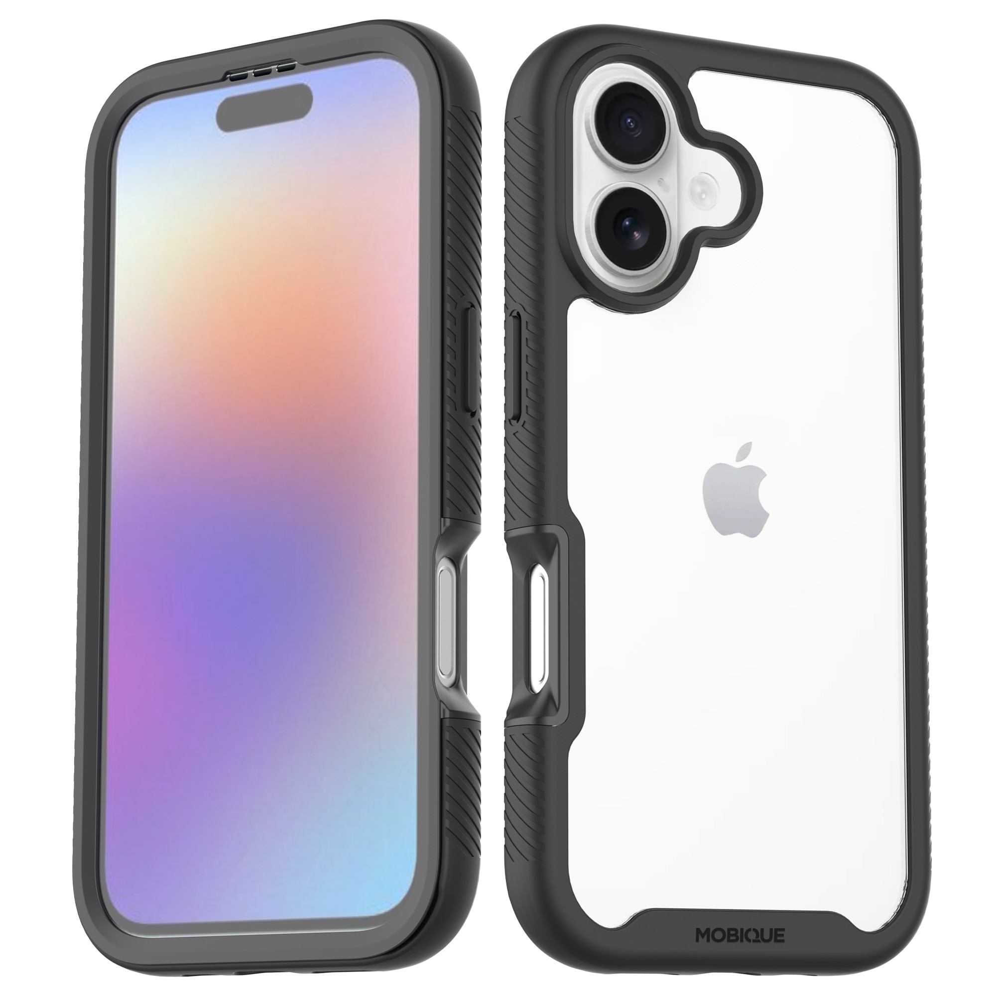 Full Protection Case iPhone 17 Svart/gjennomsiktig