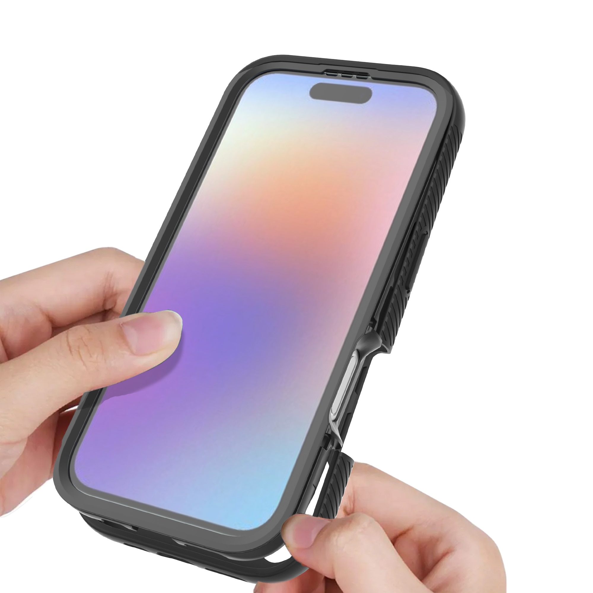 Full Protection Case iPhone 17 Svart/gjennomsiktig