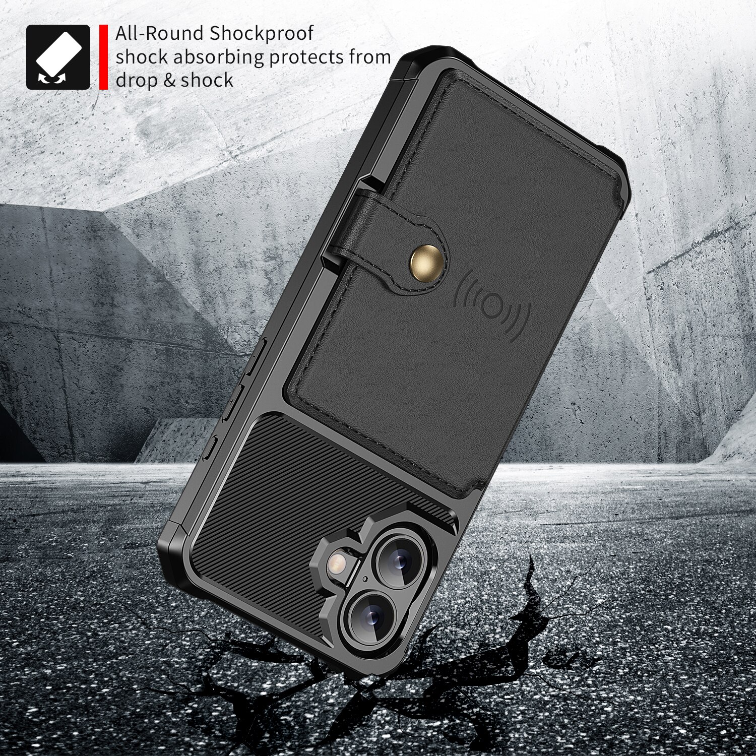Tough Multi-slot Deksel iPhone 17 Svart