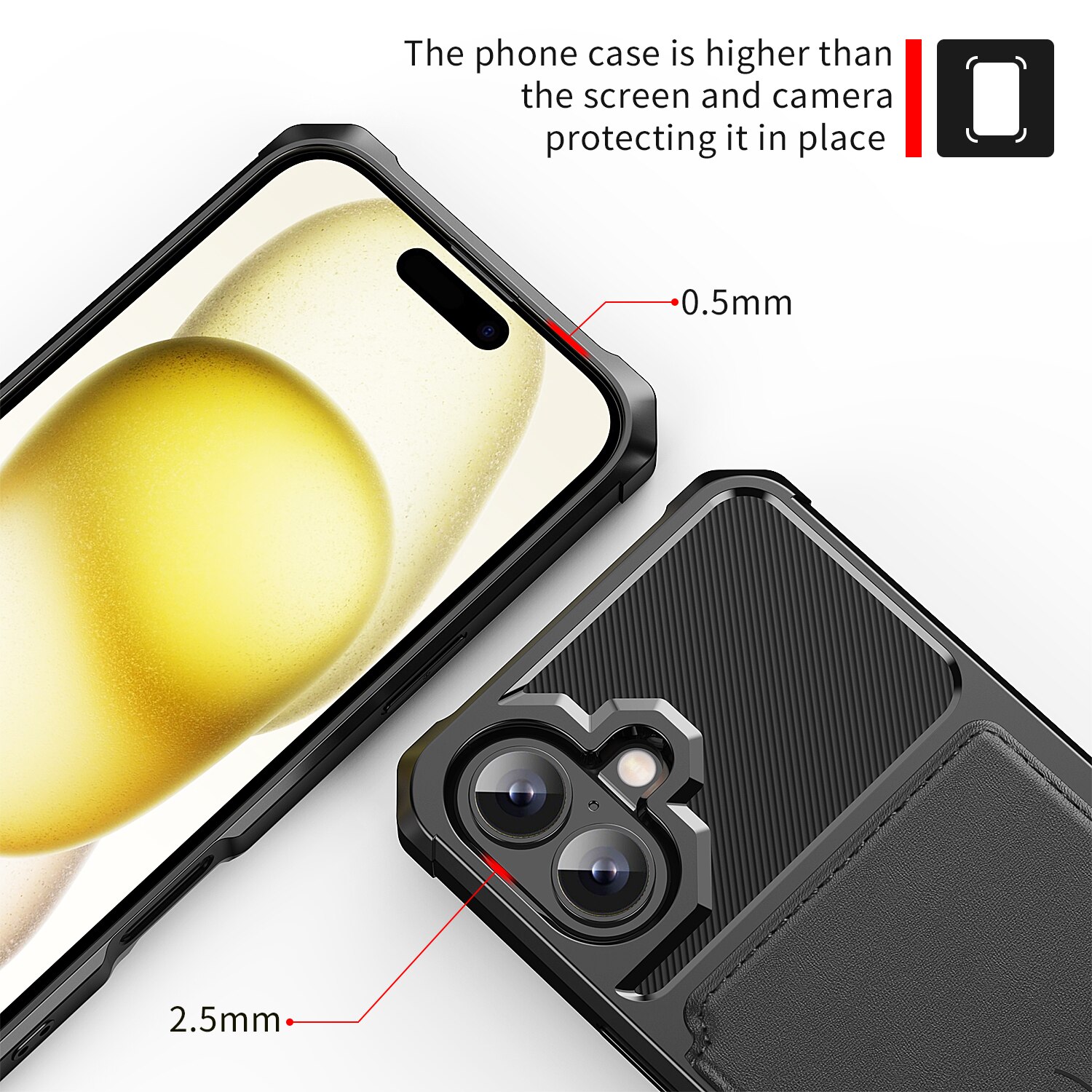 Tough Multi-slot Deksel iPhone 17 Svart