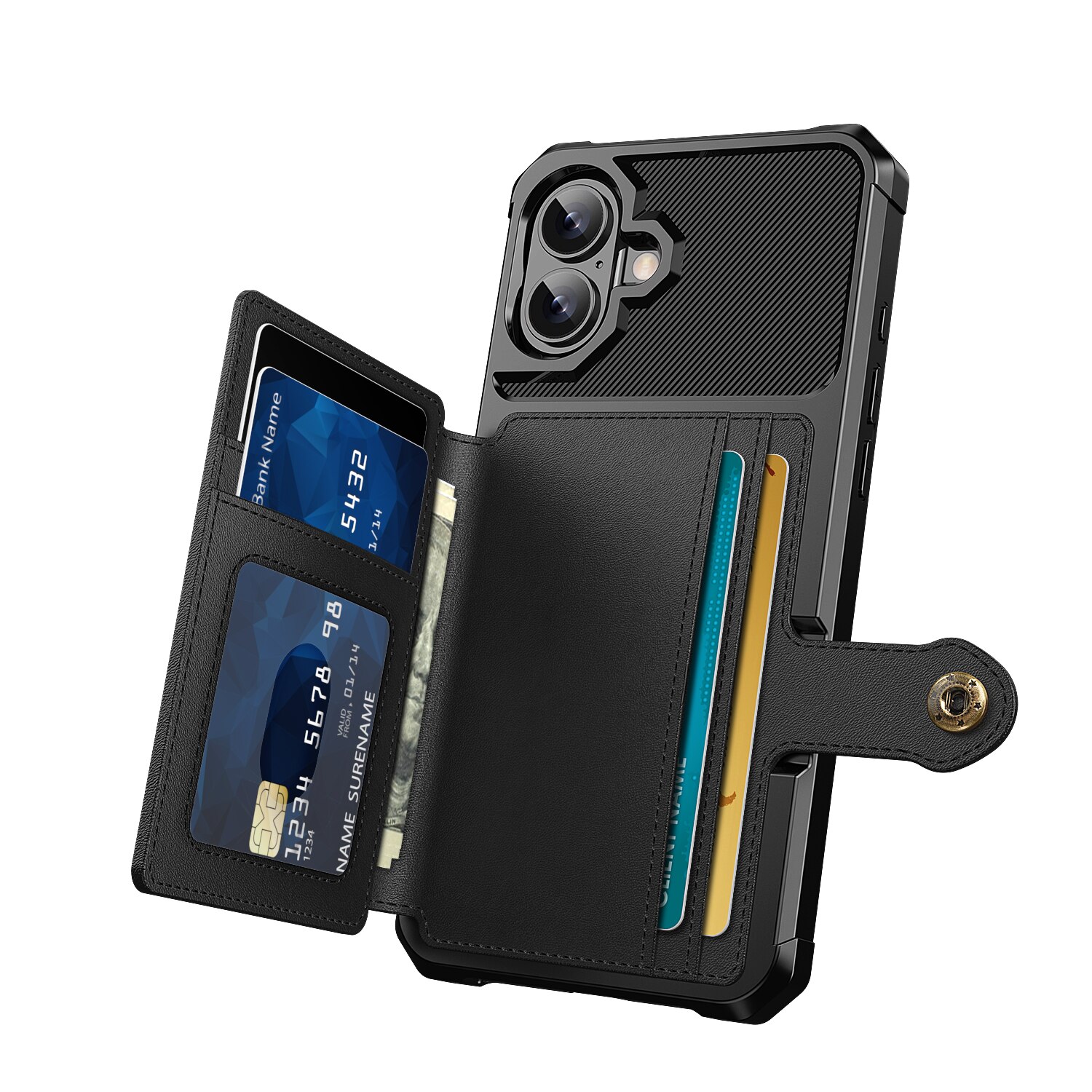 Tough Multi-slot Deksel iPhone 17 Svart