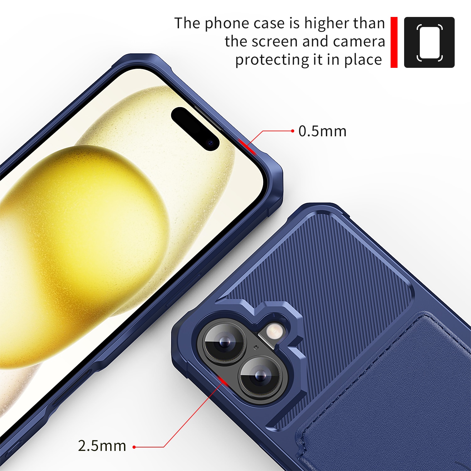 Tough Multi-slot Deksel iPhone 17 Blå