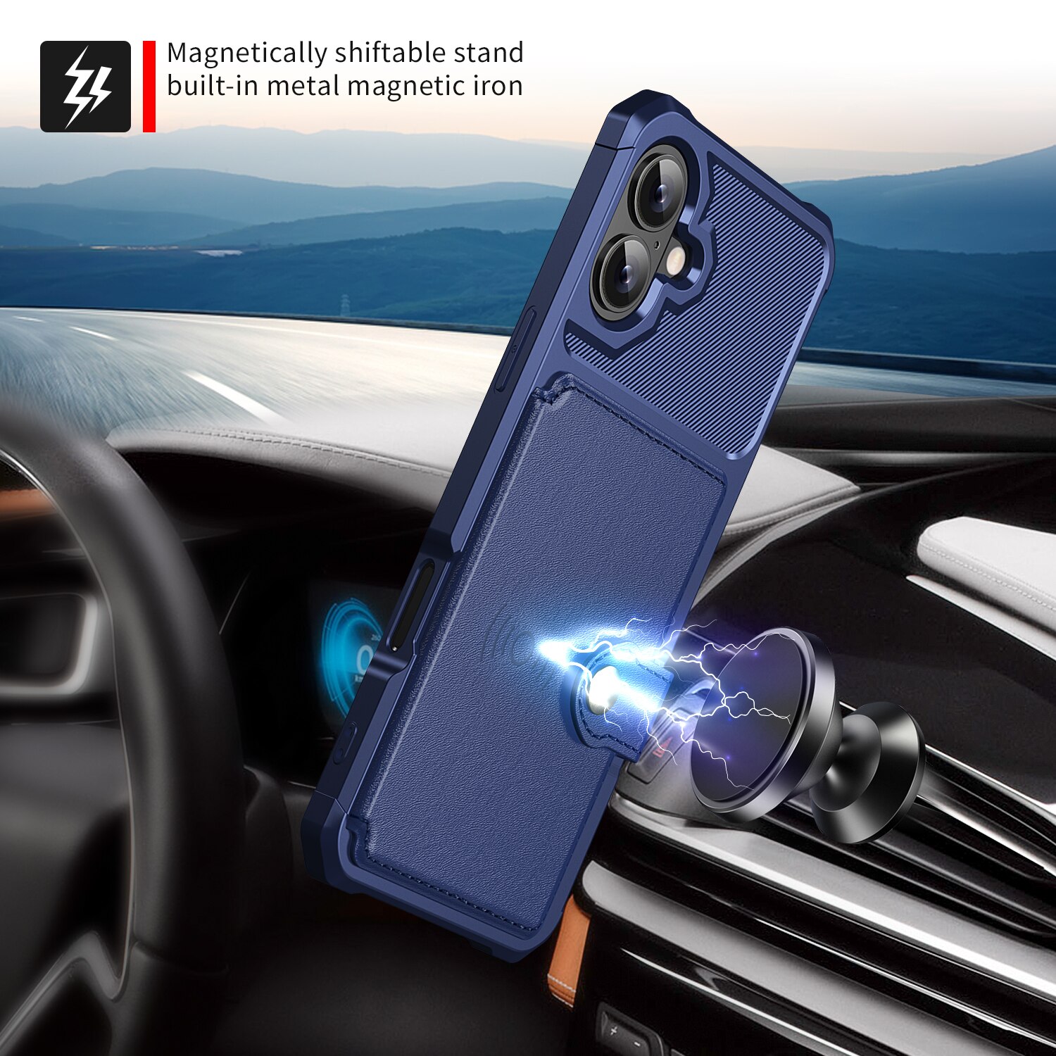 Tough Multi-slot Deksel iPhone 17 Blå