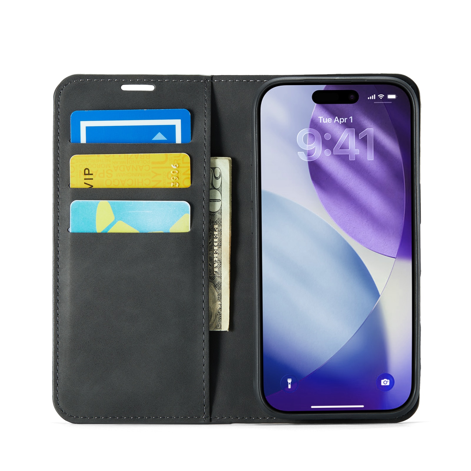 iPhone 17 Pro Slim Mobilveske Svart