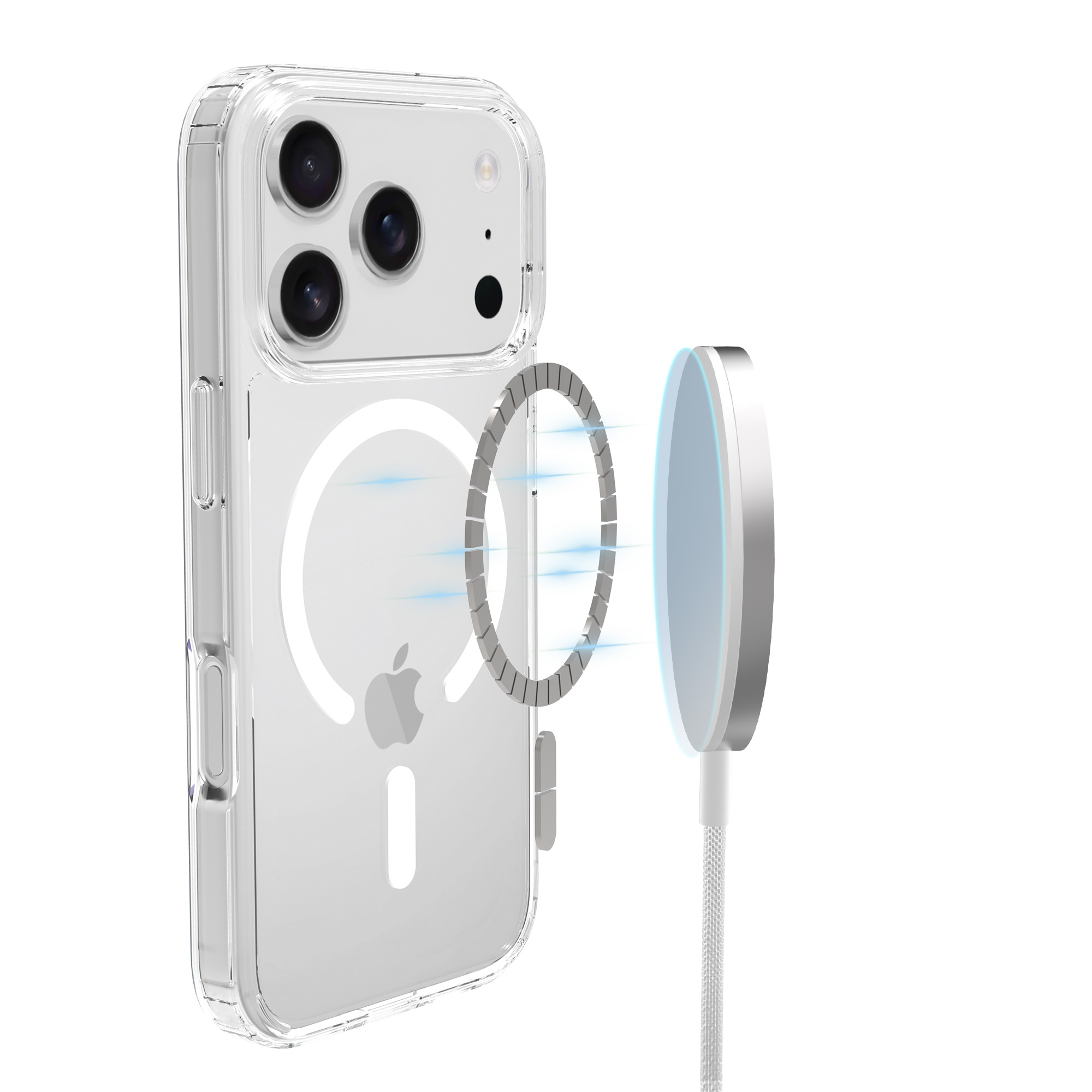 Hybriddeksel MagSafe iPhone 17 Pro Max Gjennomsiktig