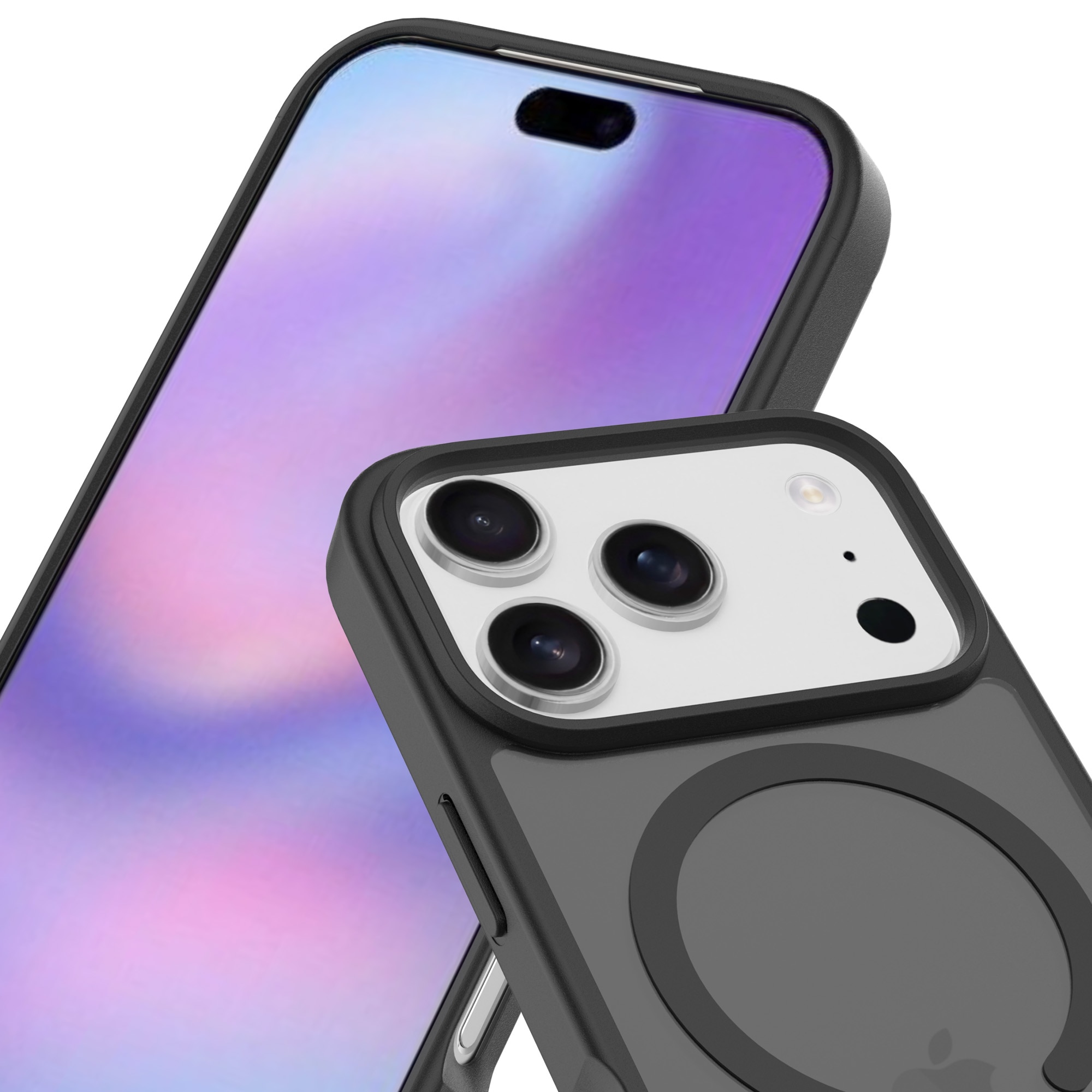 Magnetic Hybrid Deksel iPhone 17 Pro Max Frosted Black