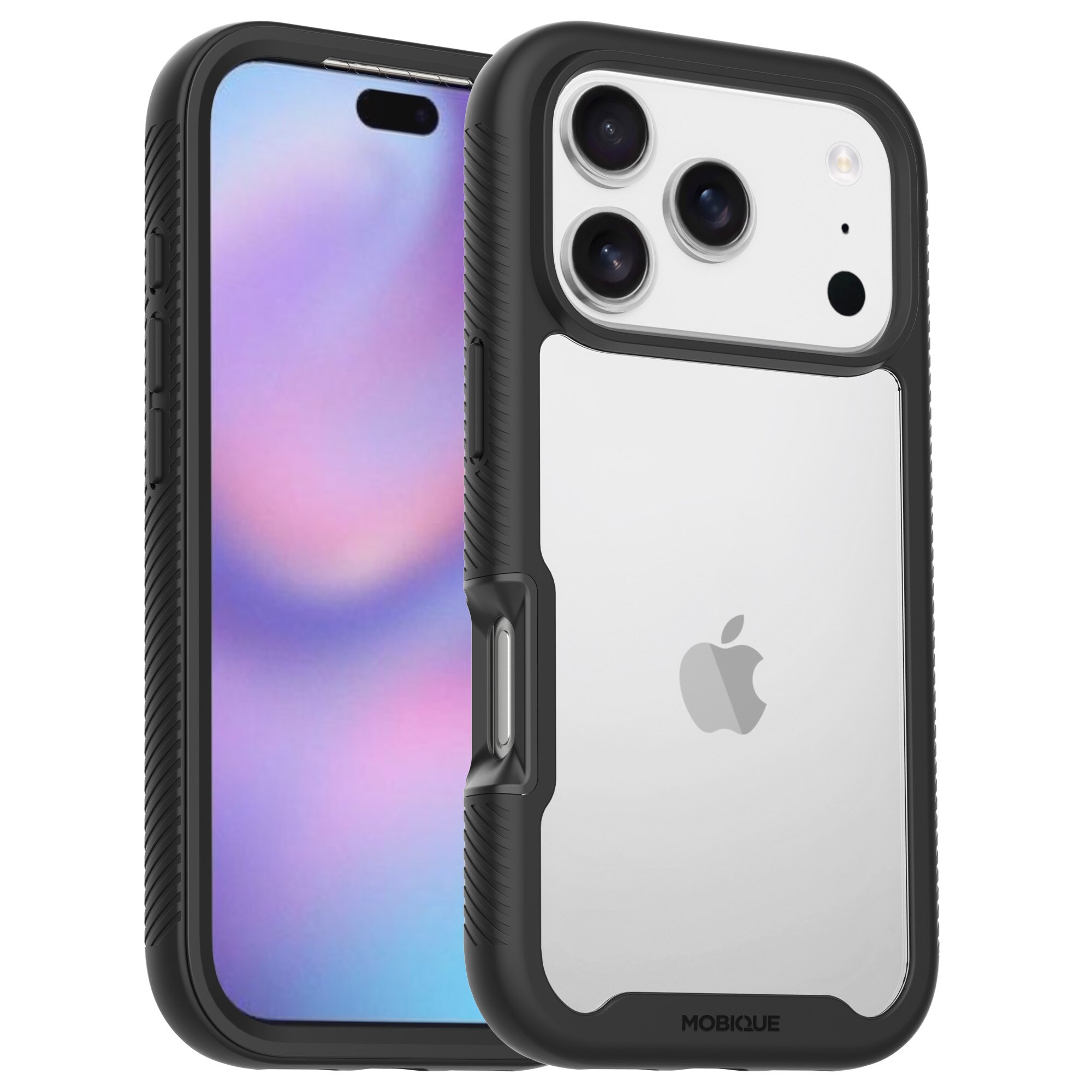 Full Protection Case iPhone 17 Pro Max Svart/gjennomsiktig