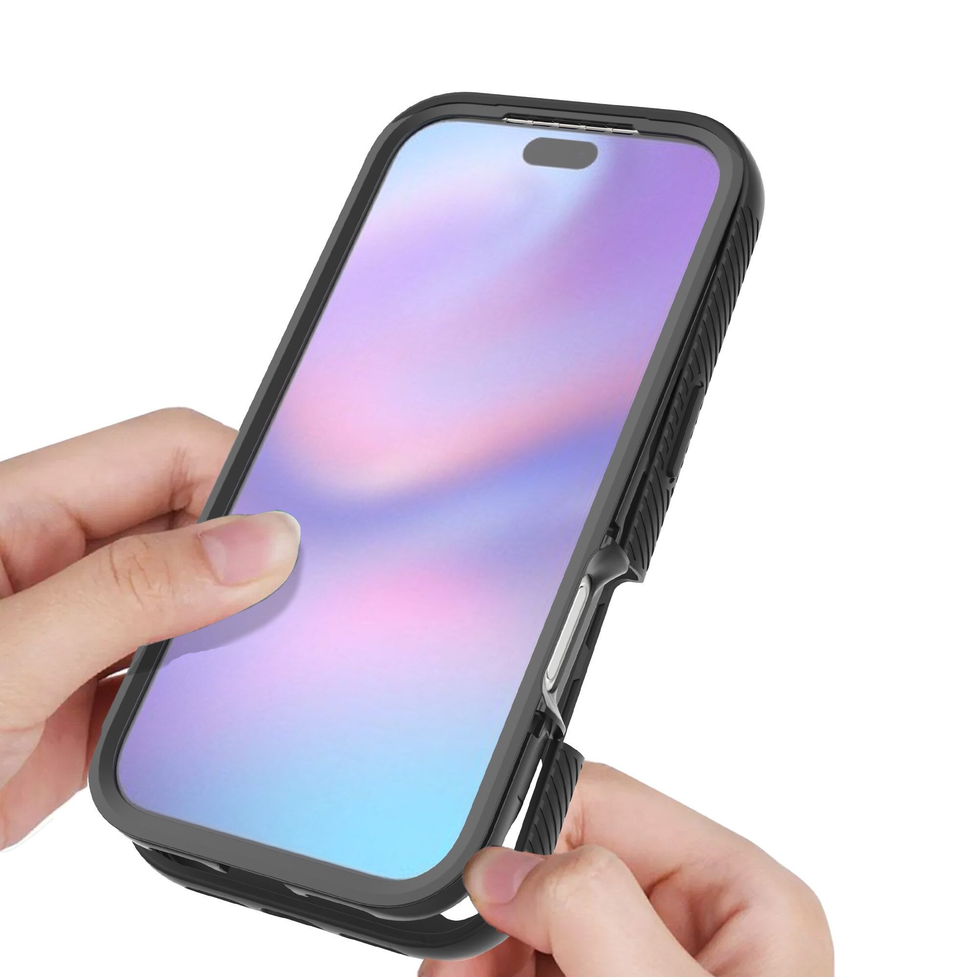 Full Protection Case iPhone 17 Pro Max Svart/gjennomsiktig