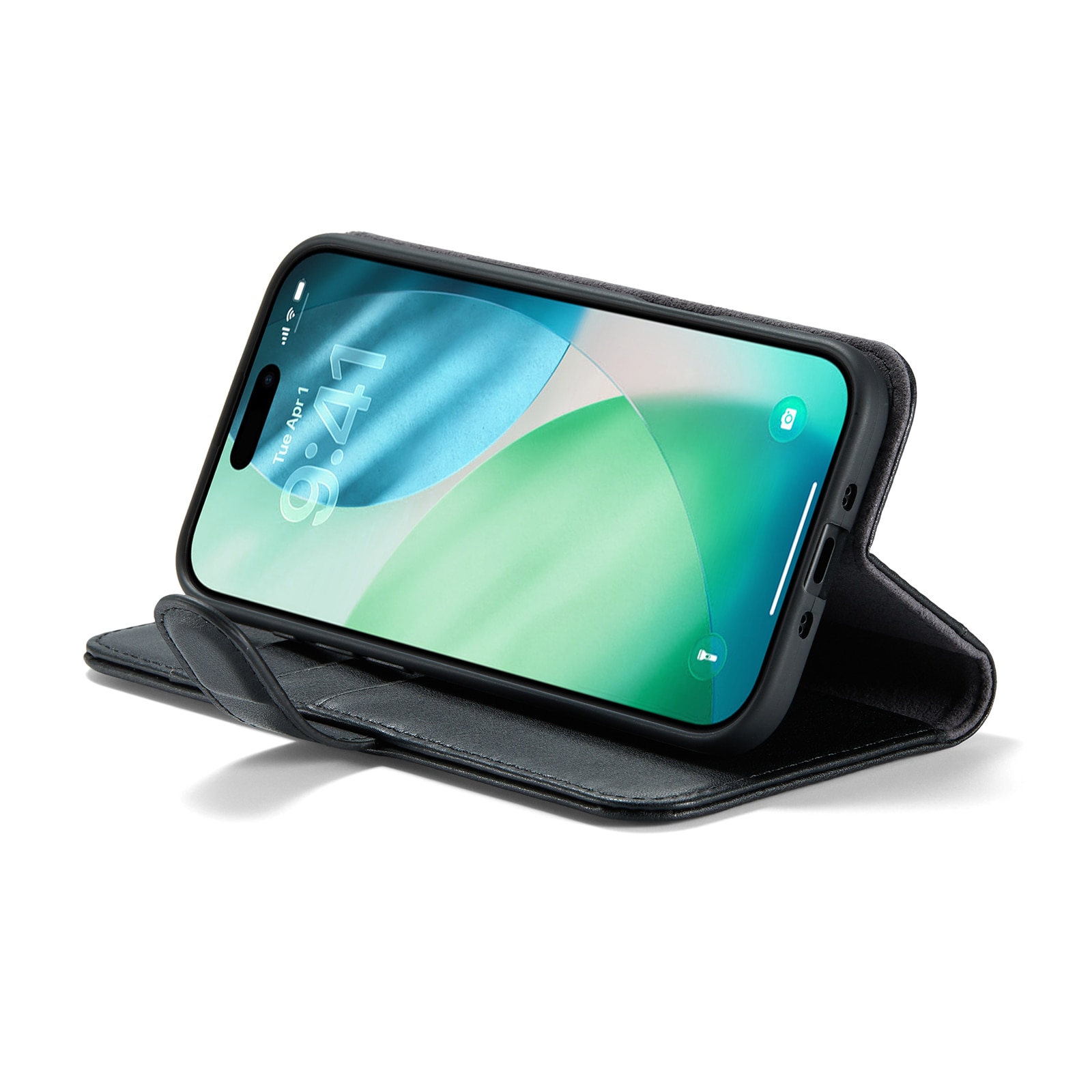 Ekte Lærveske iPhone Air Svart