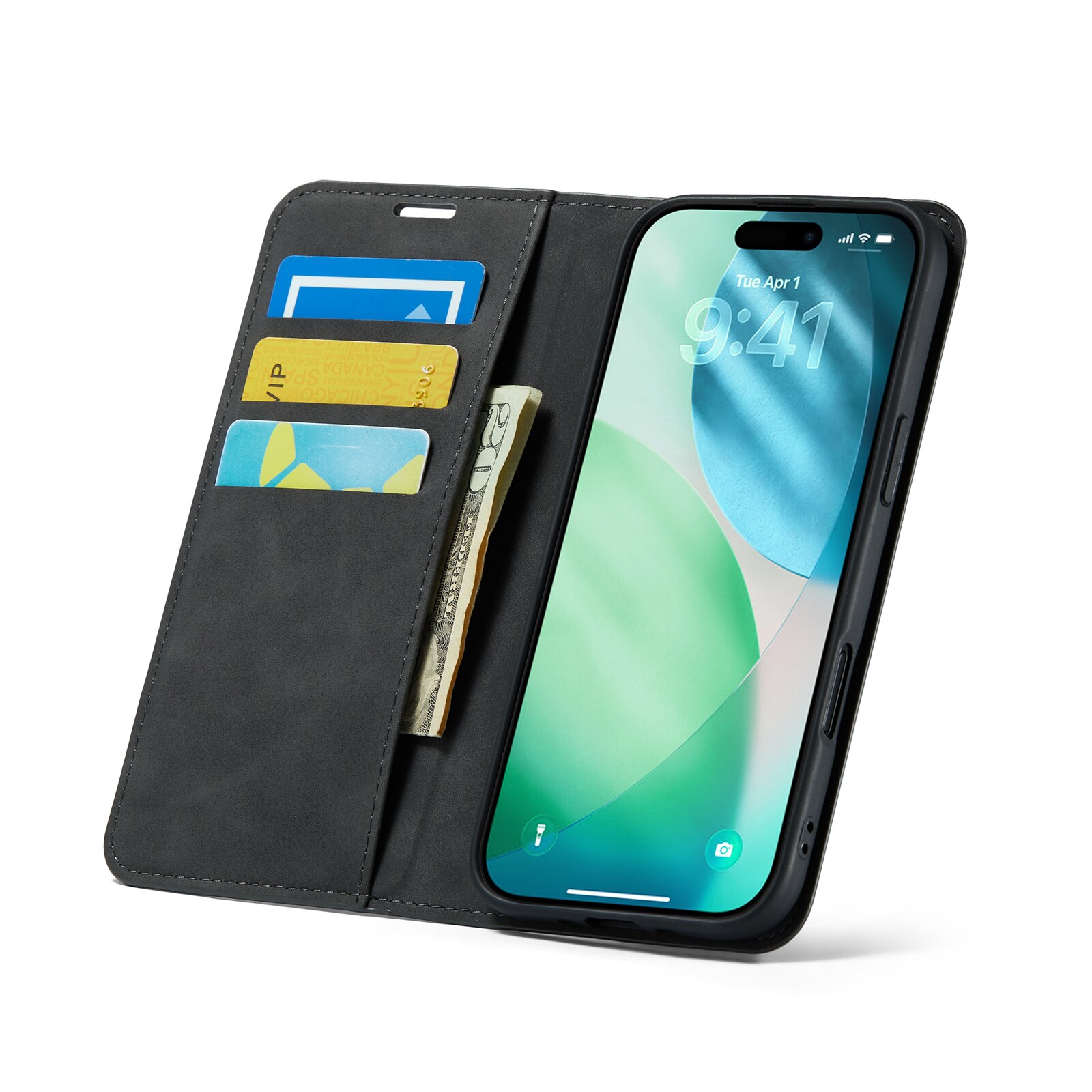 iPhone Air Slim Mobilveske Svart