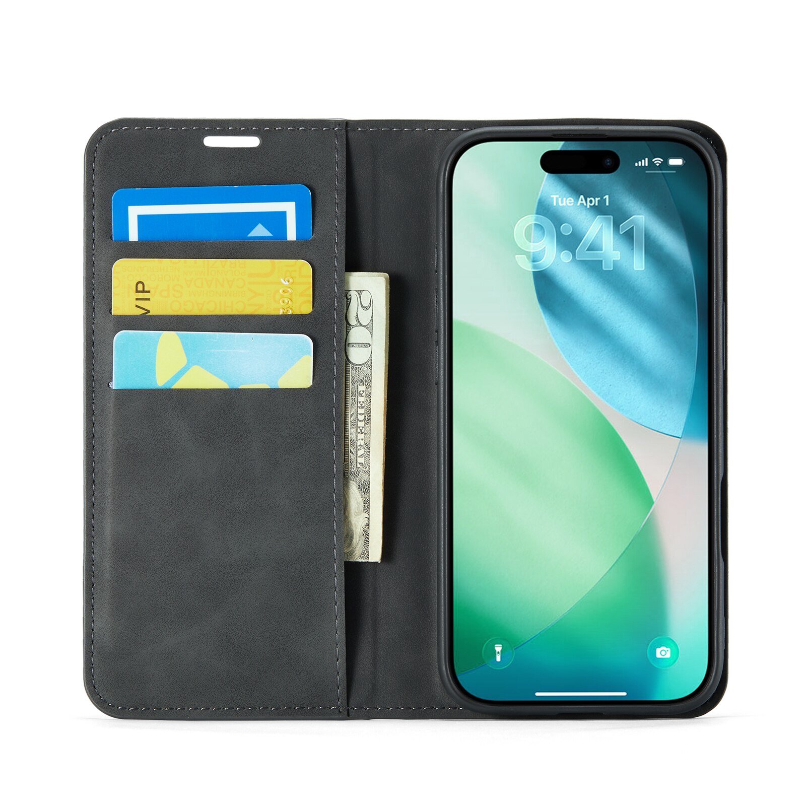 iPhone Air Slim Mobilveske Svart