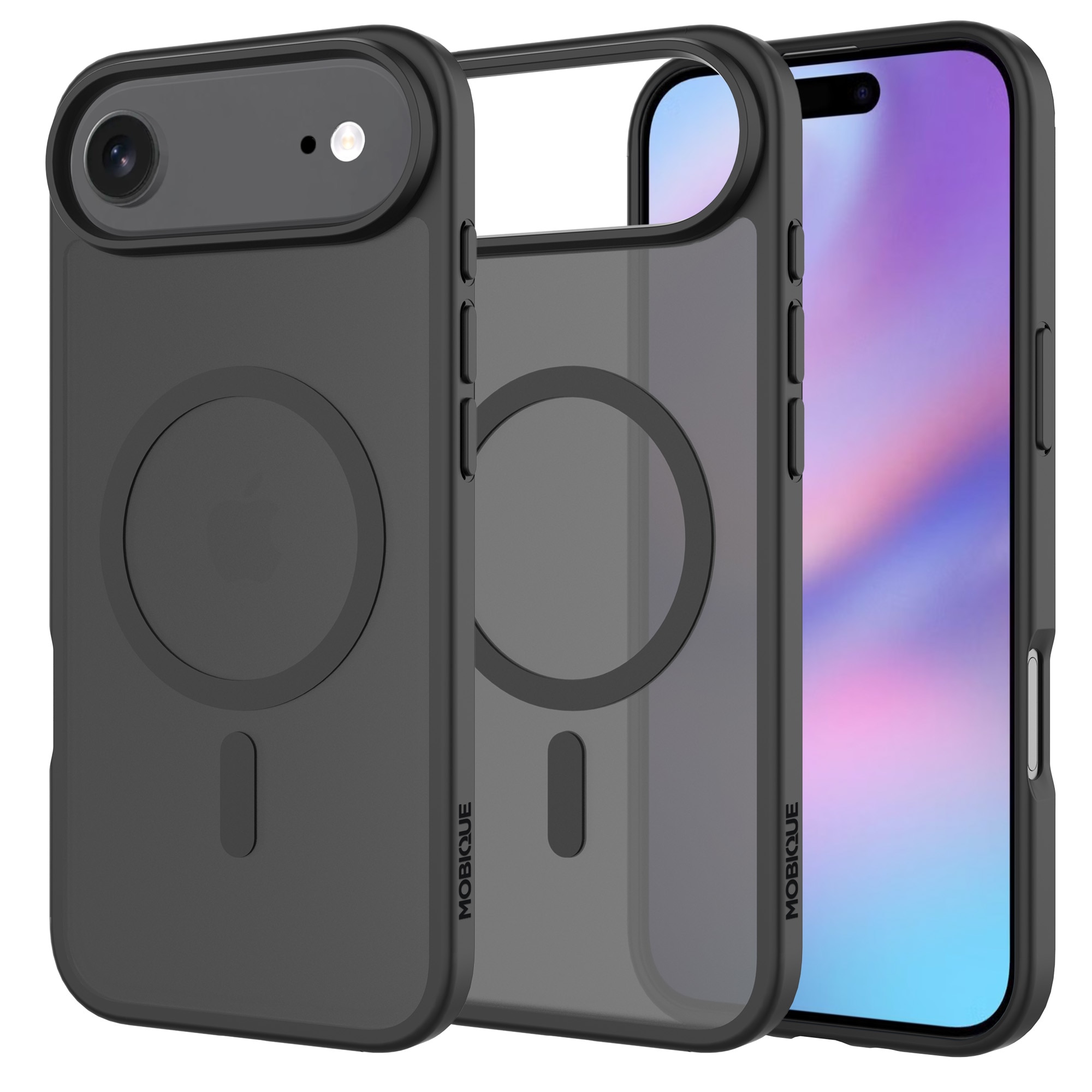 Magnetic Hybrid Deksel iPhone Air Frosted Black