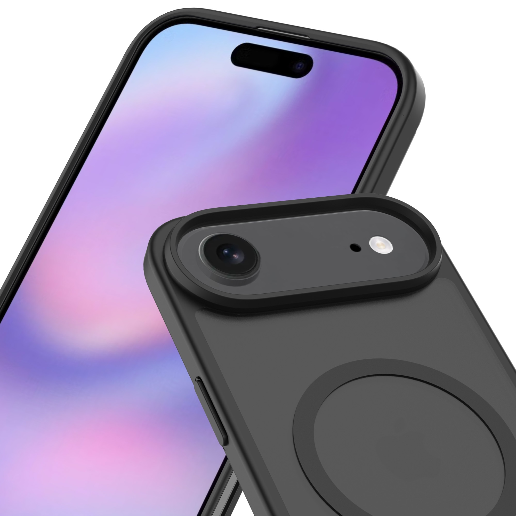 Magnetic Hybrid Deksel iPhone Air Frosted Black