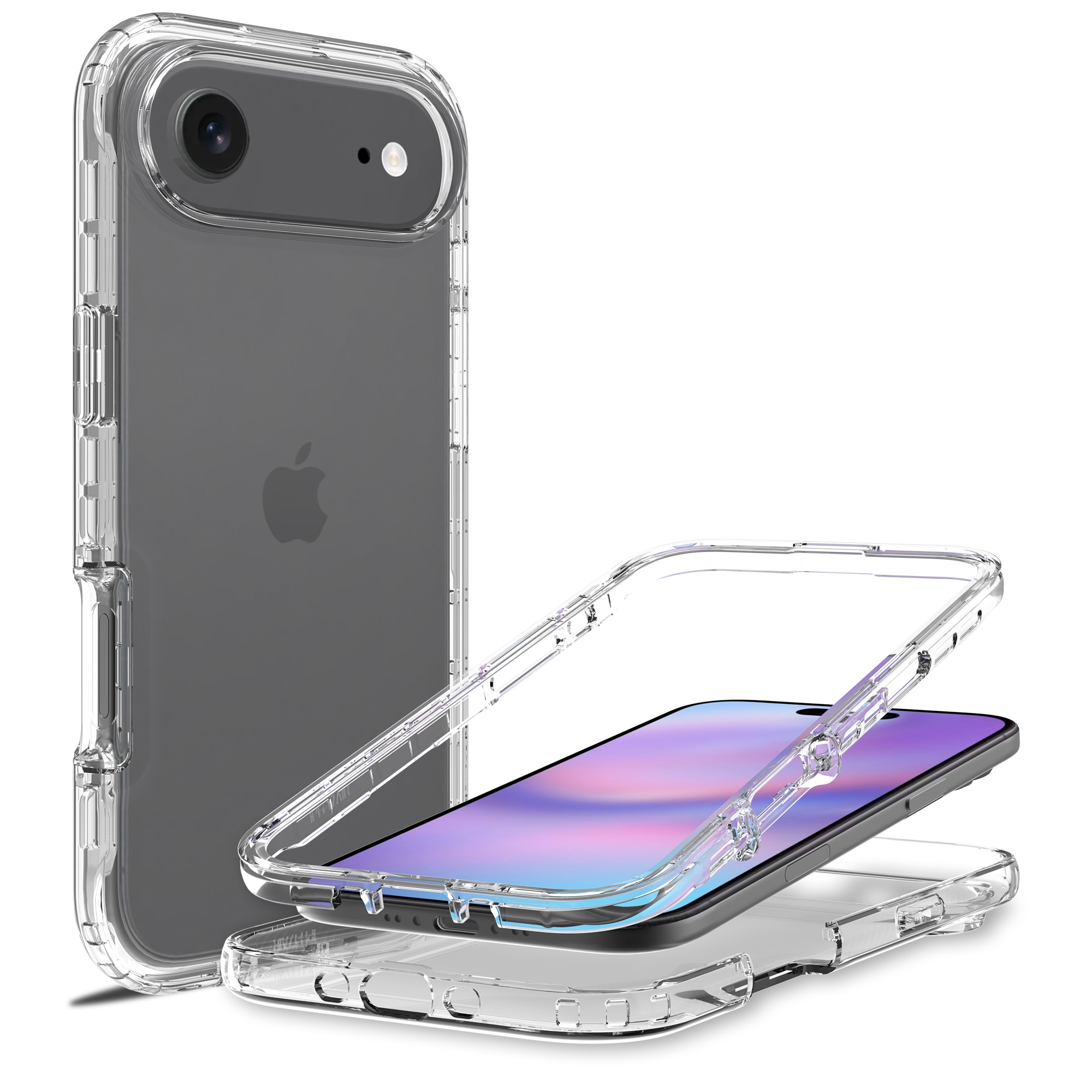 Full Cover Deksel iPhone 17 Air Gjennomsiktig