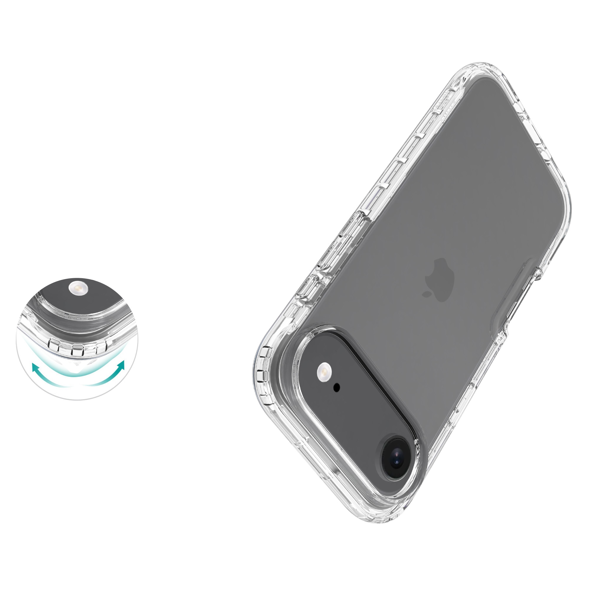 Full Cover Deksel iPhone 17 Air Gjennomsiktig