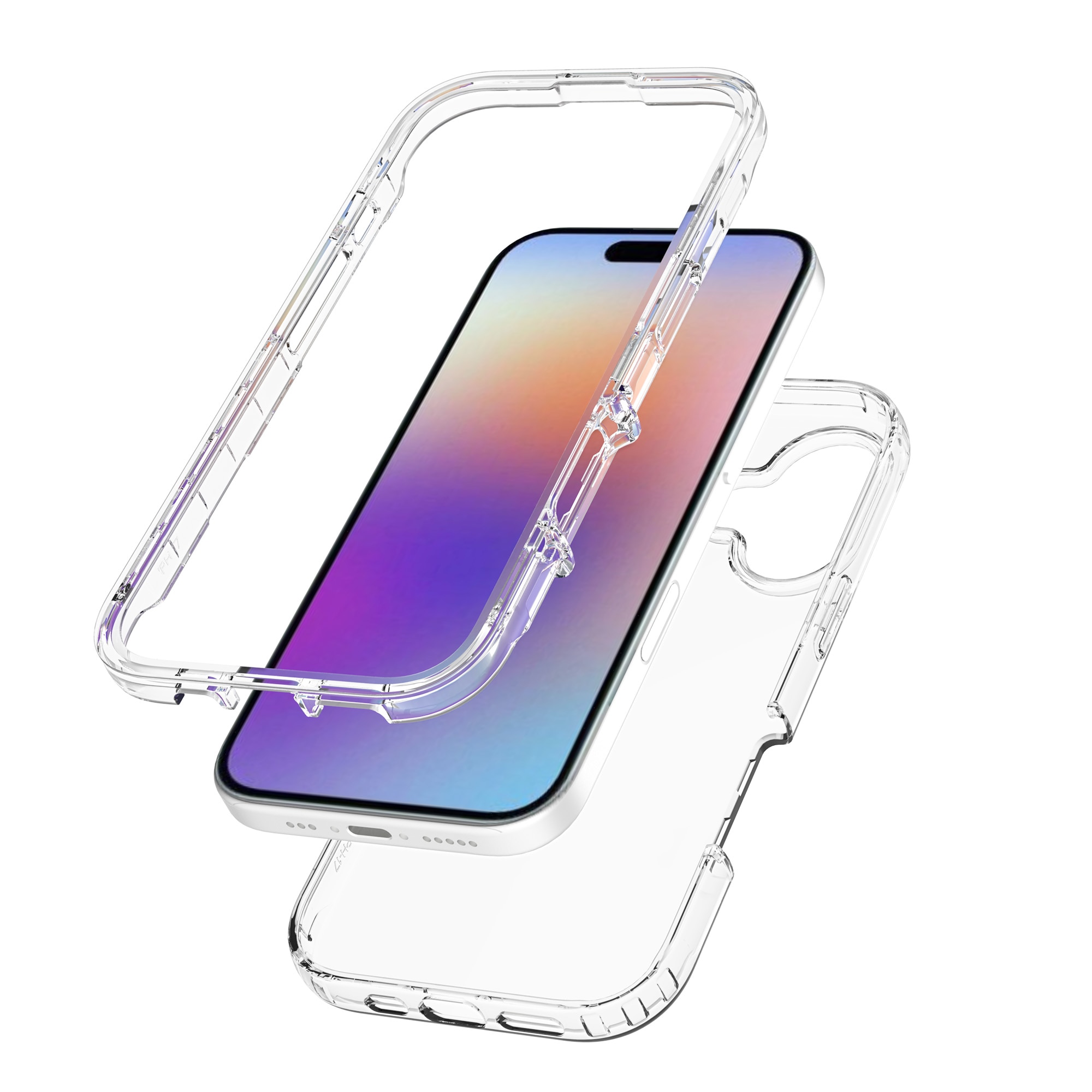 Full Cover Deksel iPhone 17 Gjennomsiktig