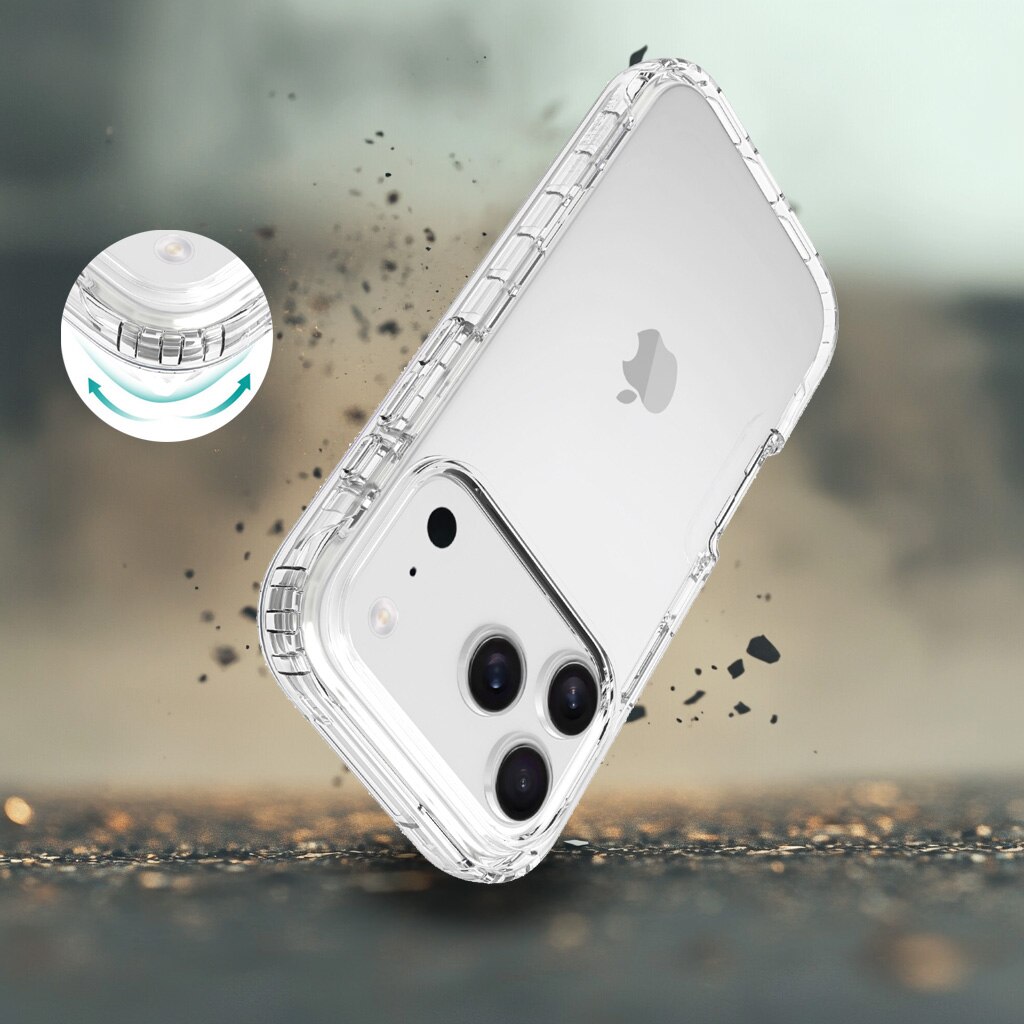 Full Cover Deksel iPhone 17 Pro Max Gjennomsiktig