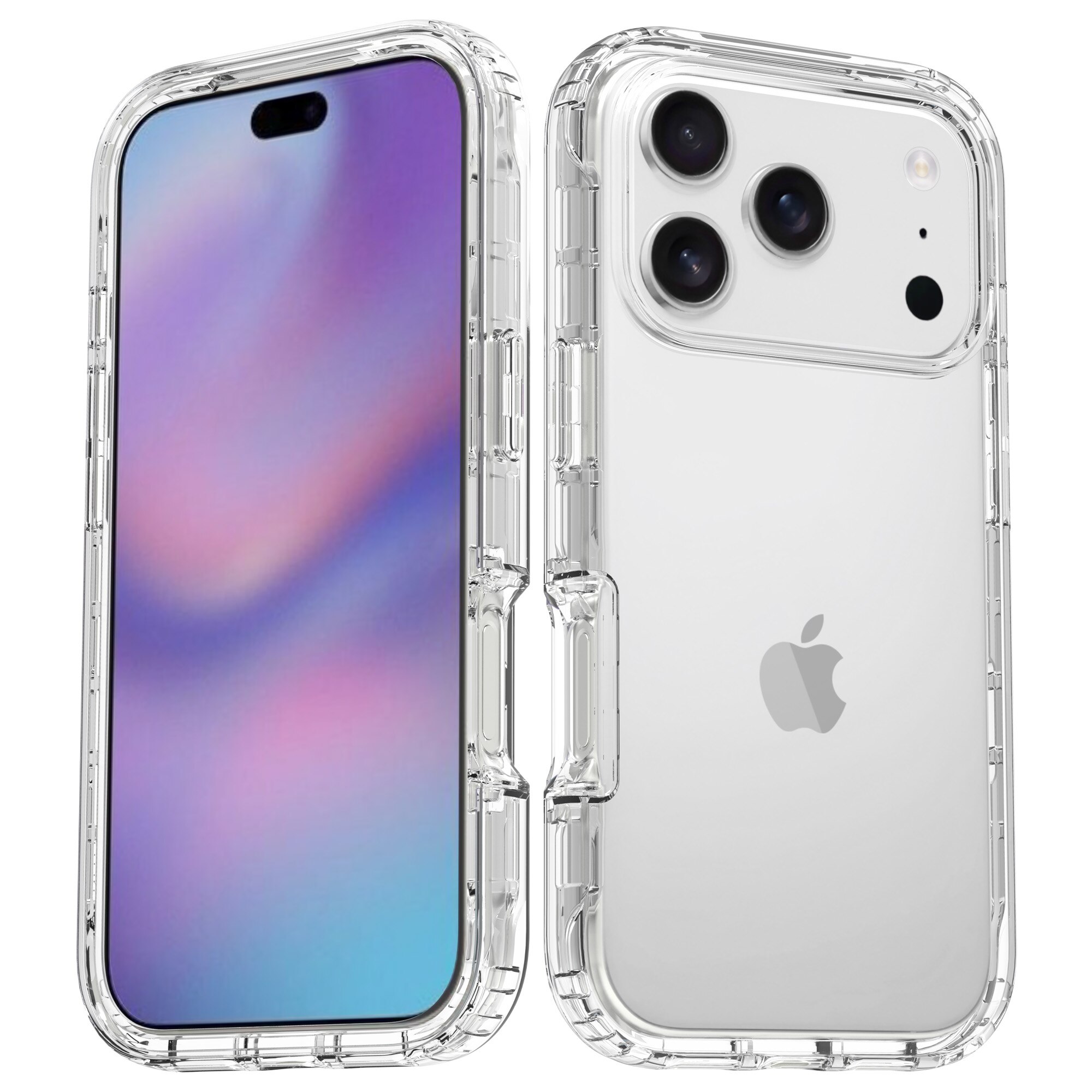 Full Cover Deksel iPhone 17 Pro Max Gjennomsiktig