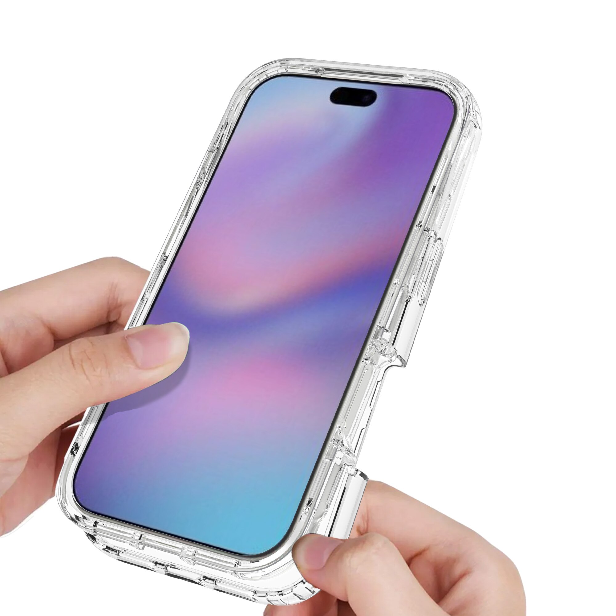 Full Cover Deksel iPhone 17 Pro Max Gjennomsiktig