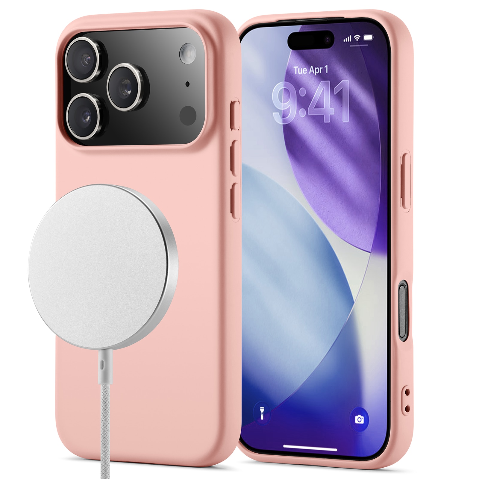 TPU Deksel MagSafe iPhone 17 Pro Max Rosa
