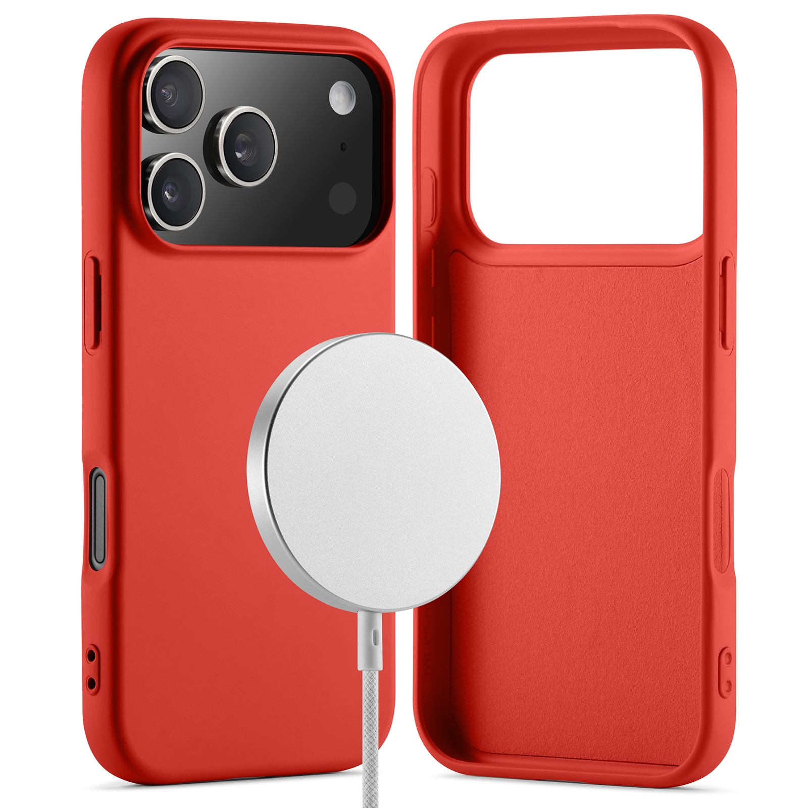 TPU Deksel MagSafe iPhone 17 Pro Max Rød
