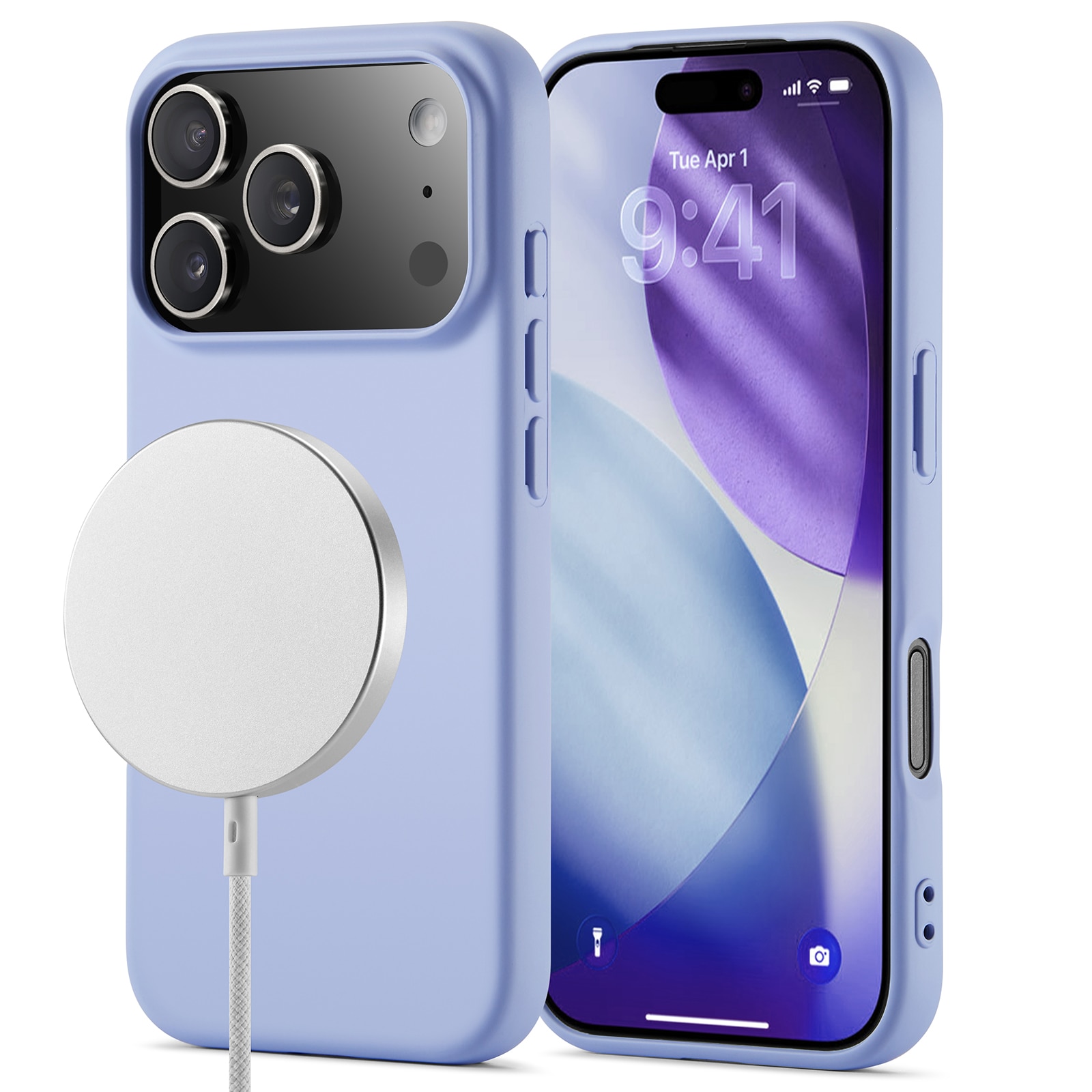 TPU Deksel MagSafe iPhone 17 Pro Max Lilla