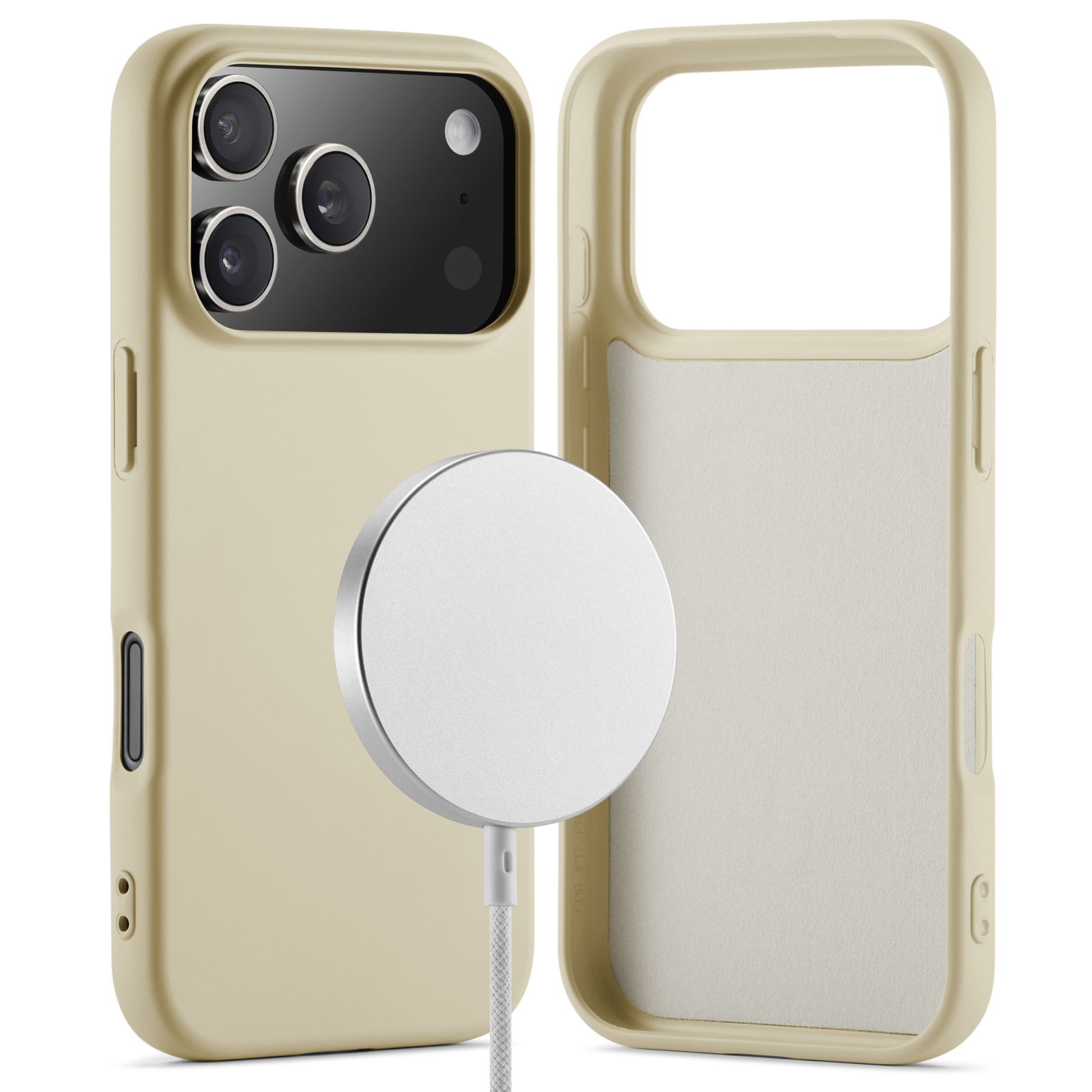 TPU Deksel MagSafe iPhone 17 Pro Max Beige