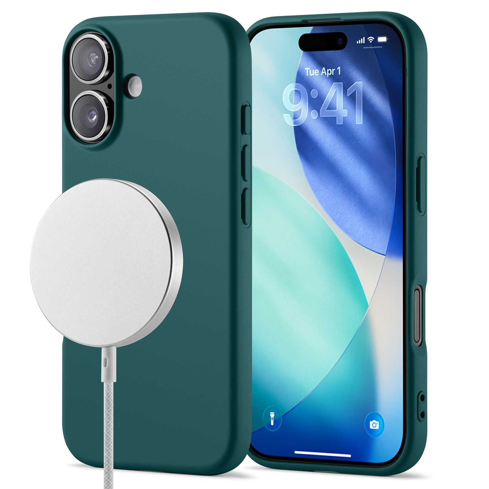 TPU Deksel MagSafe iPhone 17 Mørk grønn