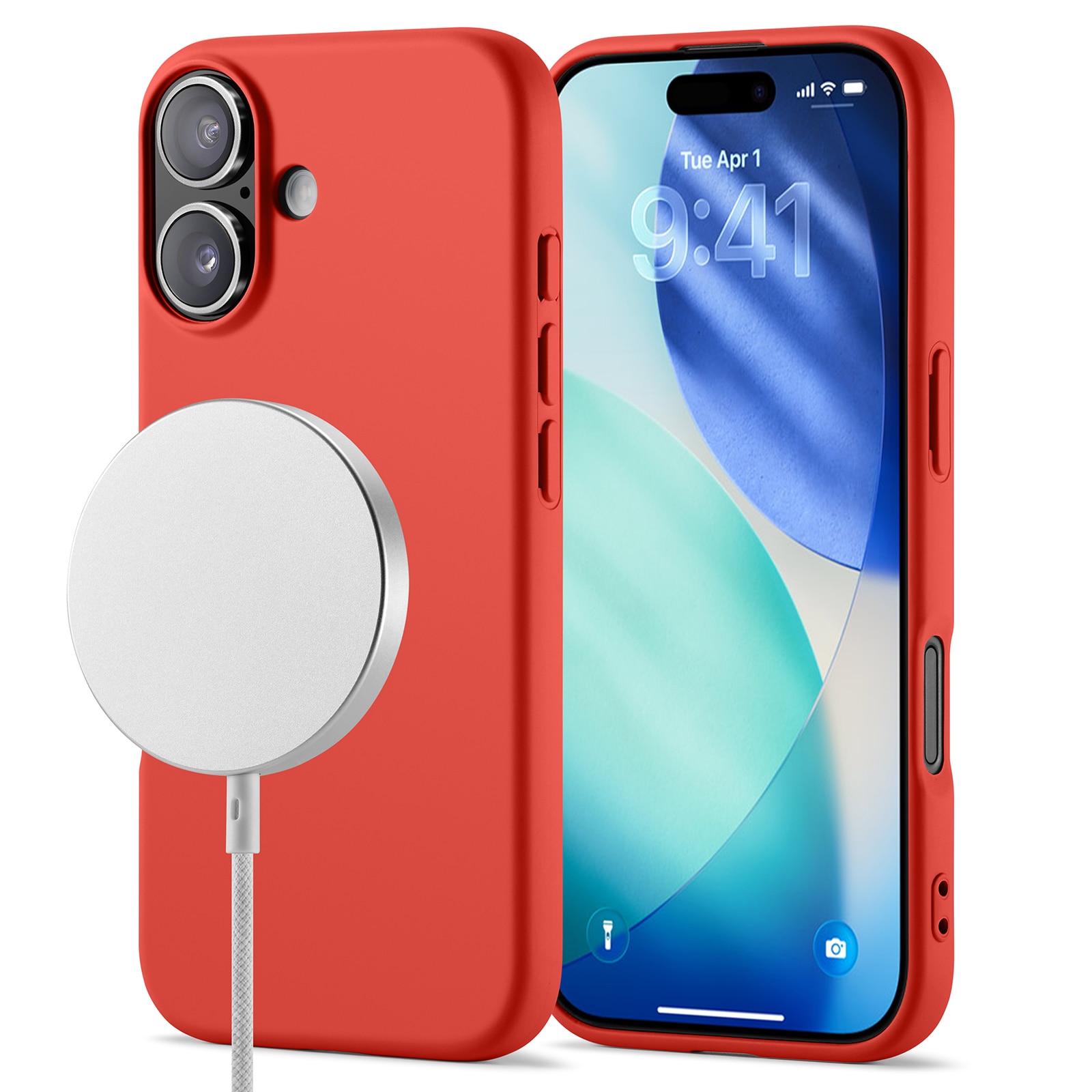 TPU Deksel MagSafe iPhone 17 Rød