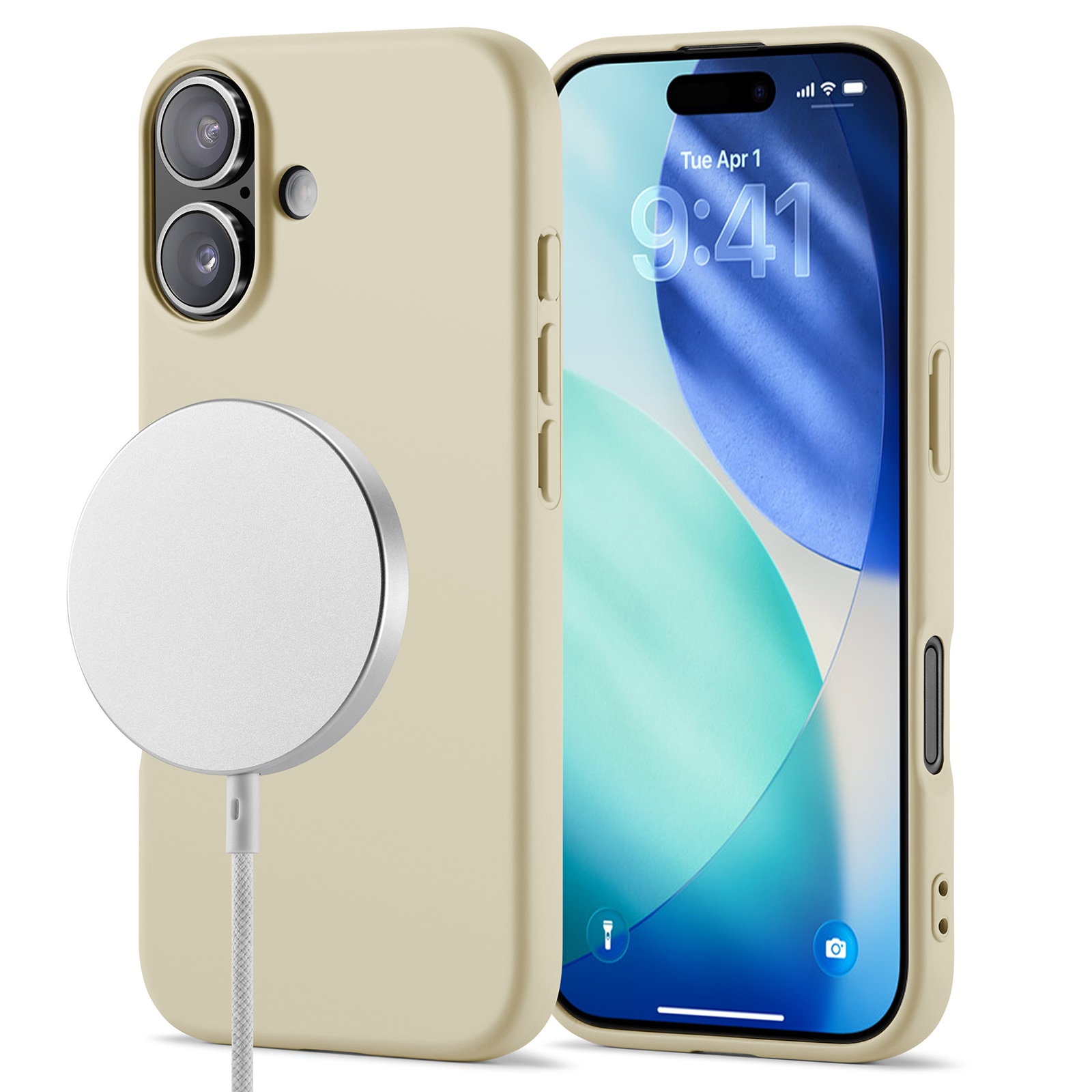 TPU Deksel MagSafe iPhone 17 Beige