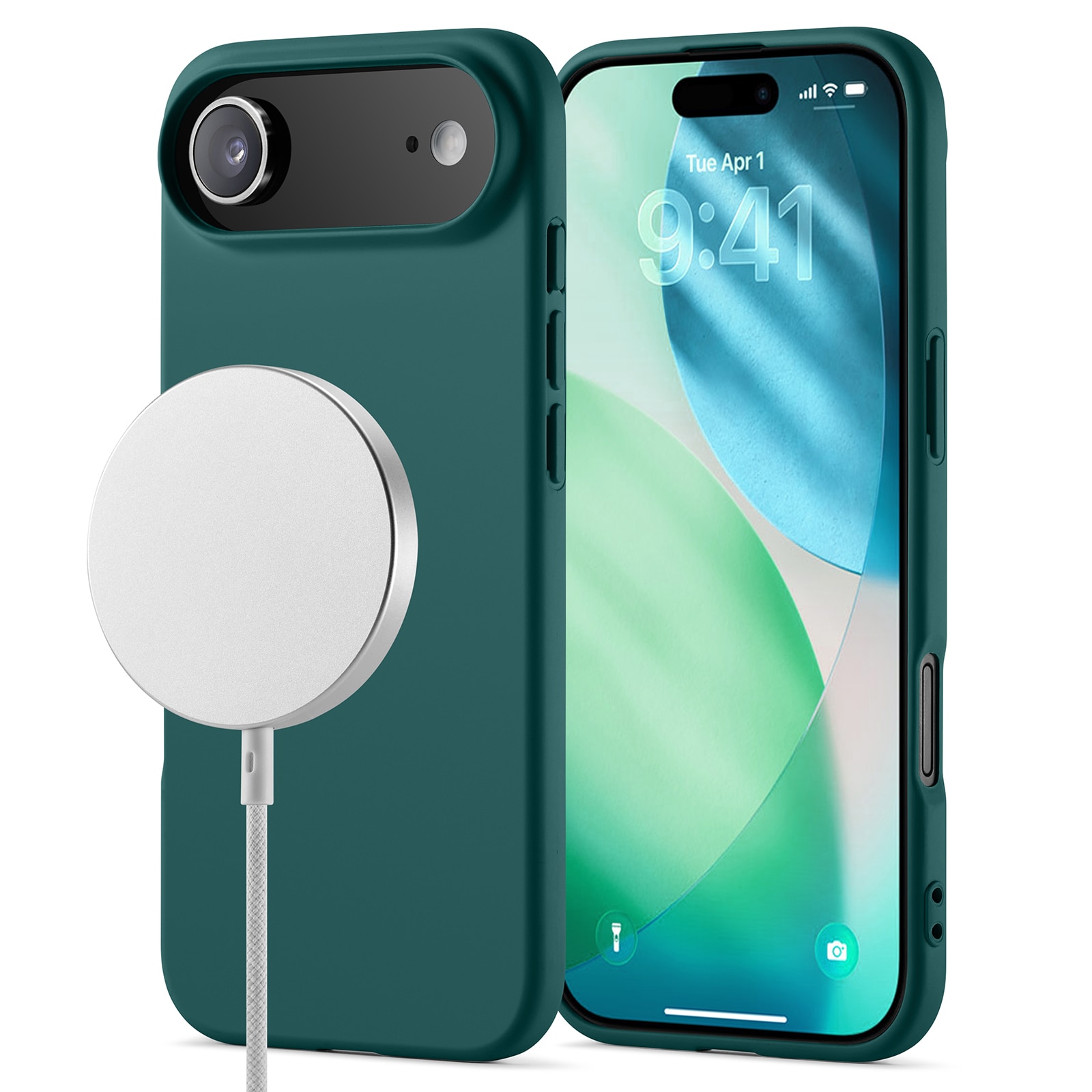 TPU Deksel MagSafe iPhone 17 Air Mørk grønn