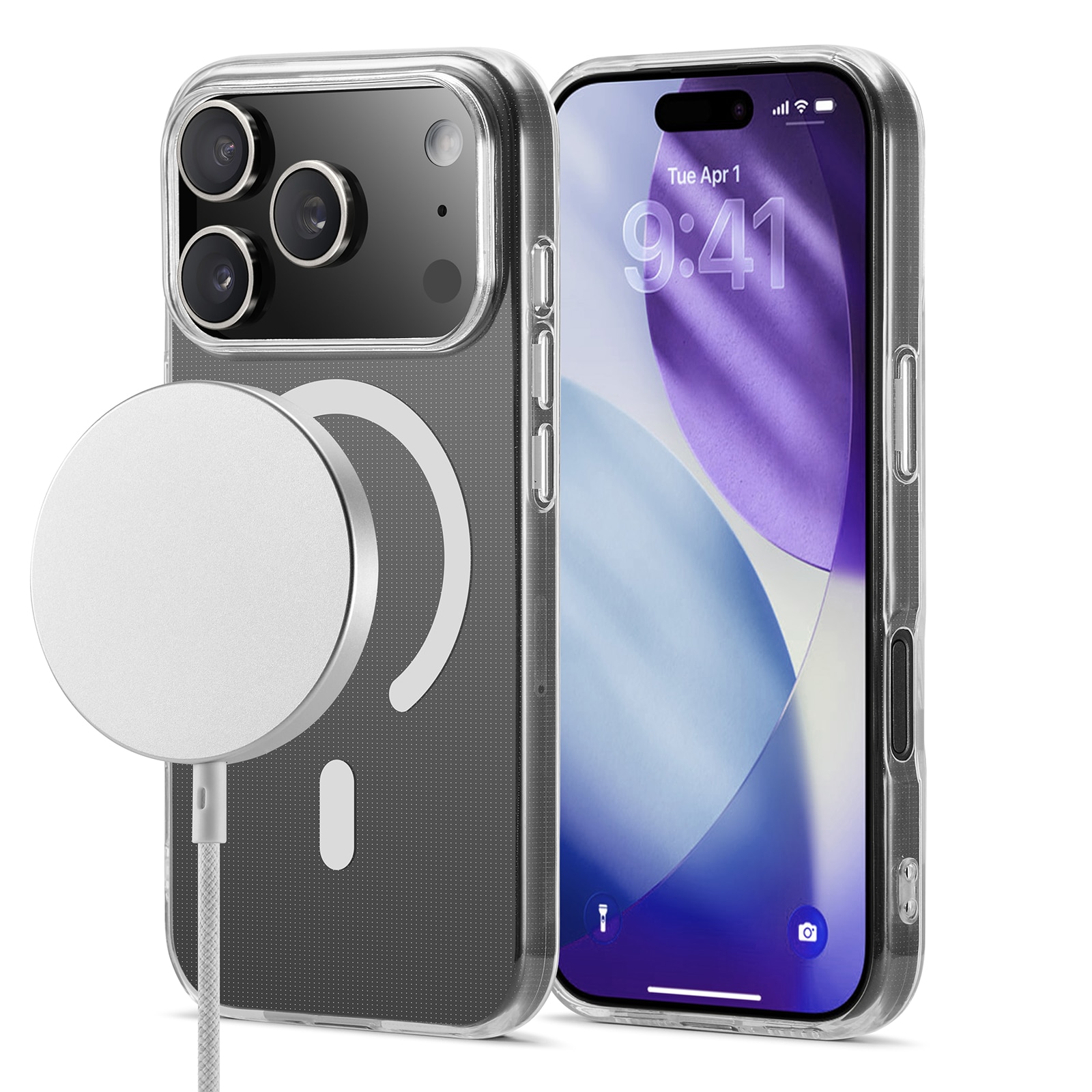 TPU Deksel MagSafe iPhone 17 Pro Gjennomsiktig