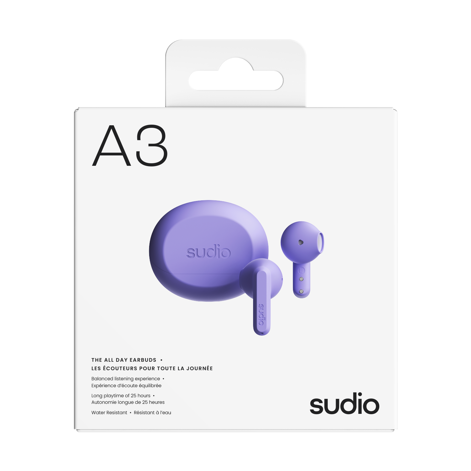 A3 Trådløse In-ear Hodetelefoner Lilla