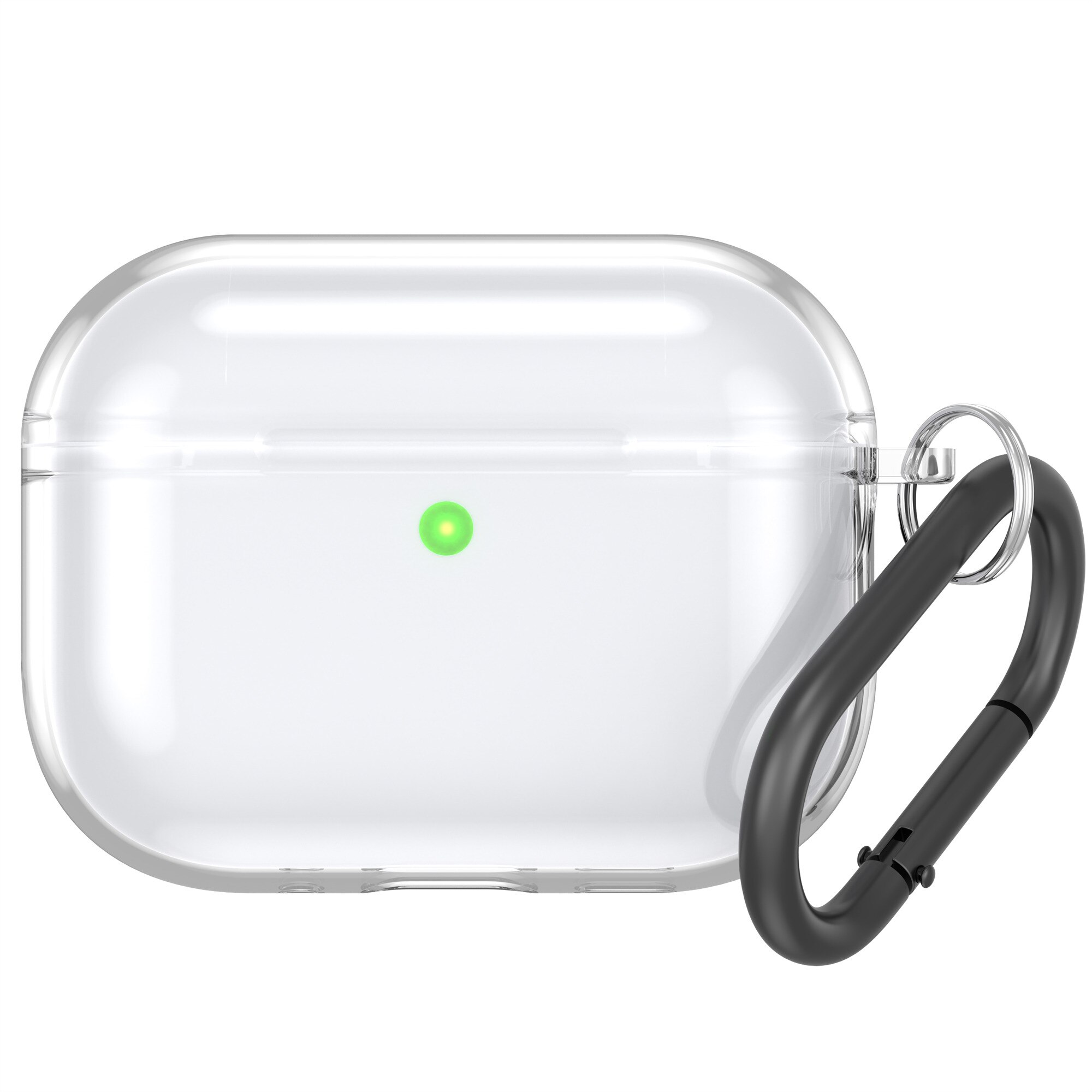 Deksel TPU med karabinkrok Apple AirPods Pro 3 gjennomsiktig
