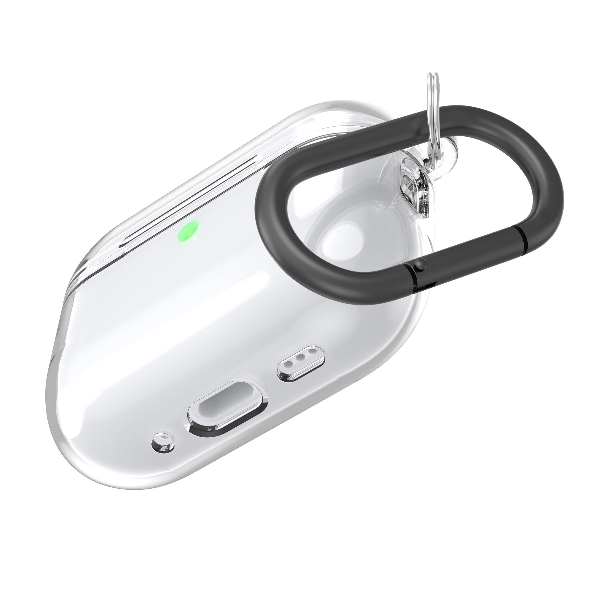 Deksel TPU med karabinkrok Apple AirPods Pro 3 gjennomsiktig