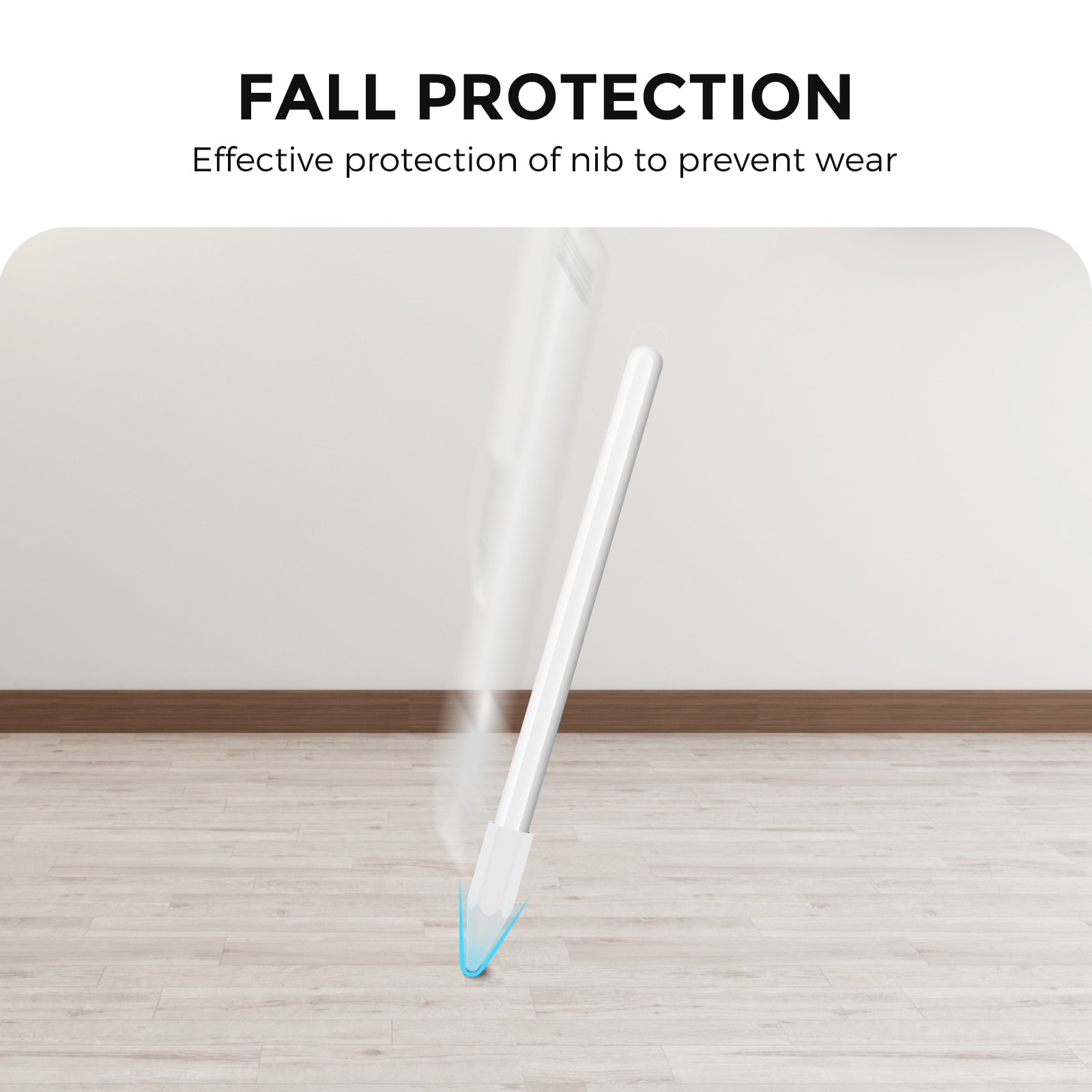 Spissbeskyttelse Apple Pencil Hvit