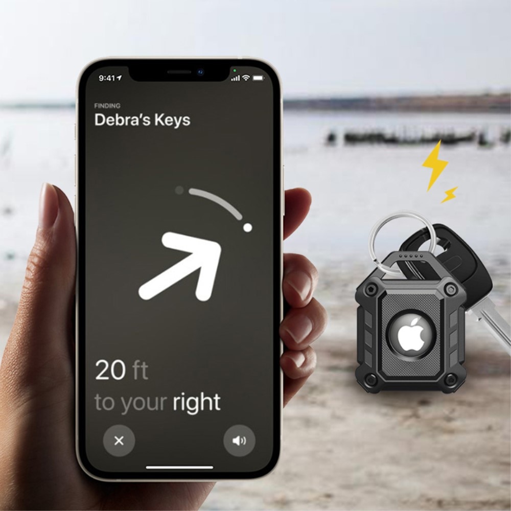 Apple AirTag Case Tough Armor Black