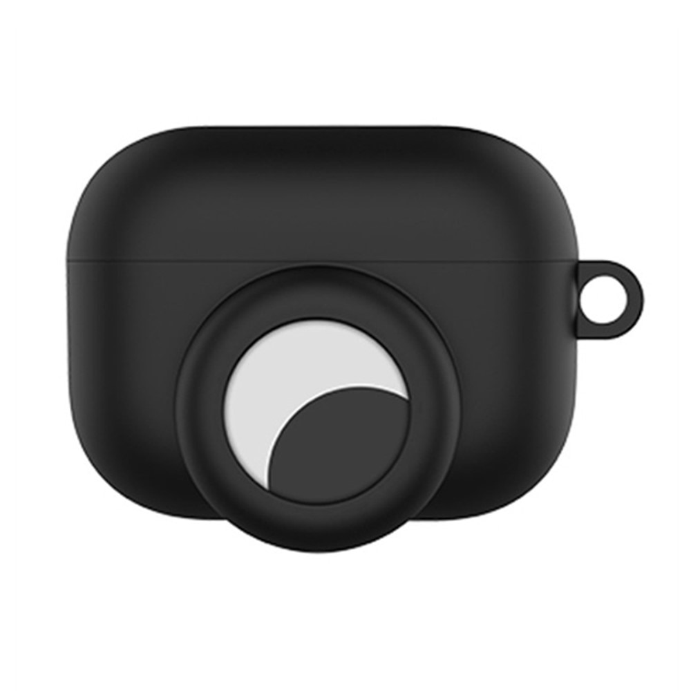Silikondeksel med AirTag holder Apple AirPods Pro svart