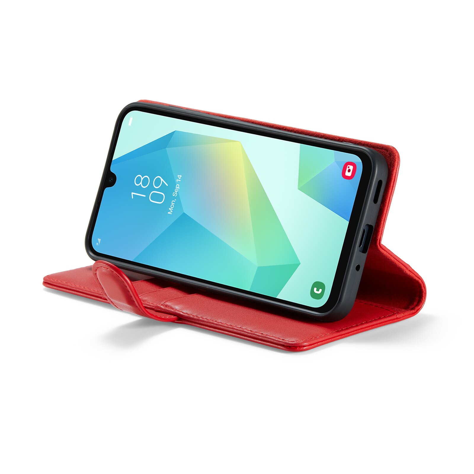 Ekte Lærveske Samsung Galaxy A16 Rød