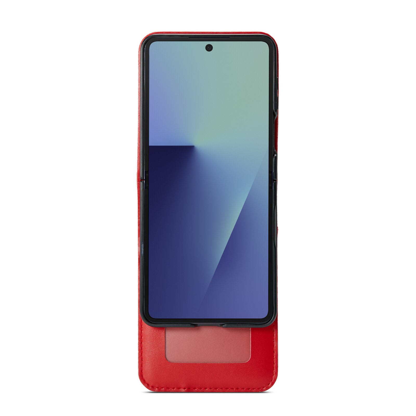 Ekte Lærveske Samsung Galaxy Z Flip 7 Rød