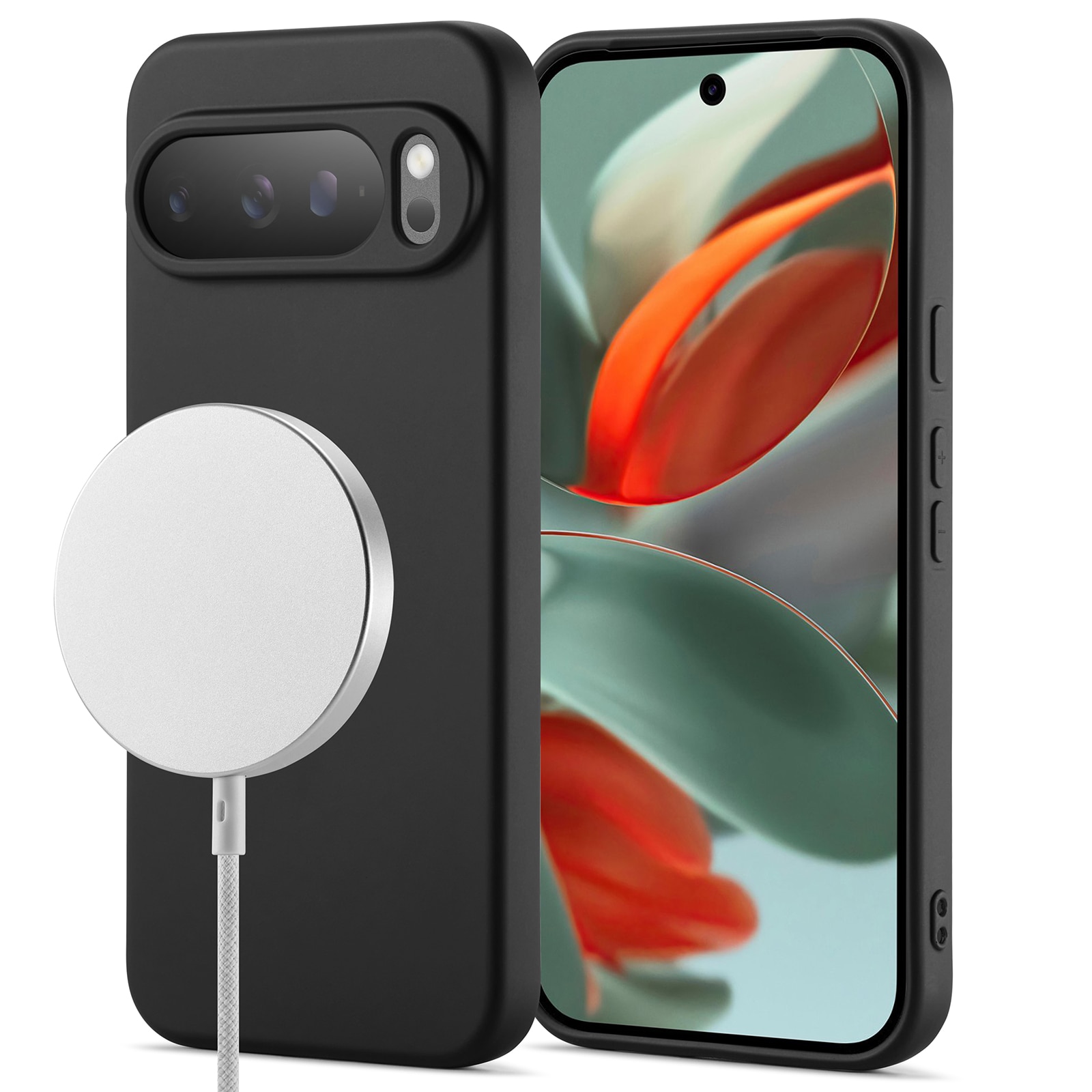 TPU Deksel MagSafe Google Pixel 10 Pro Svart