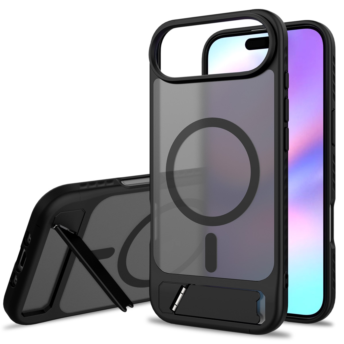 Magnetisk deksel med stativ iPhone 17 Air Svart