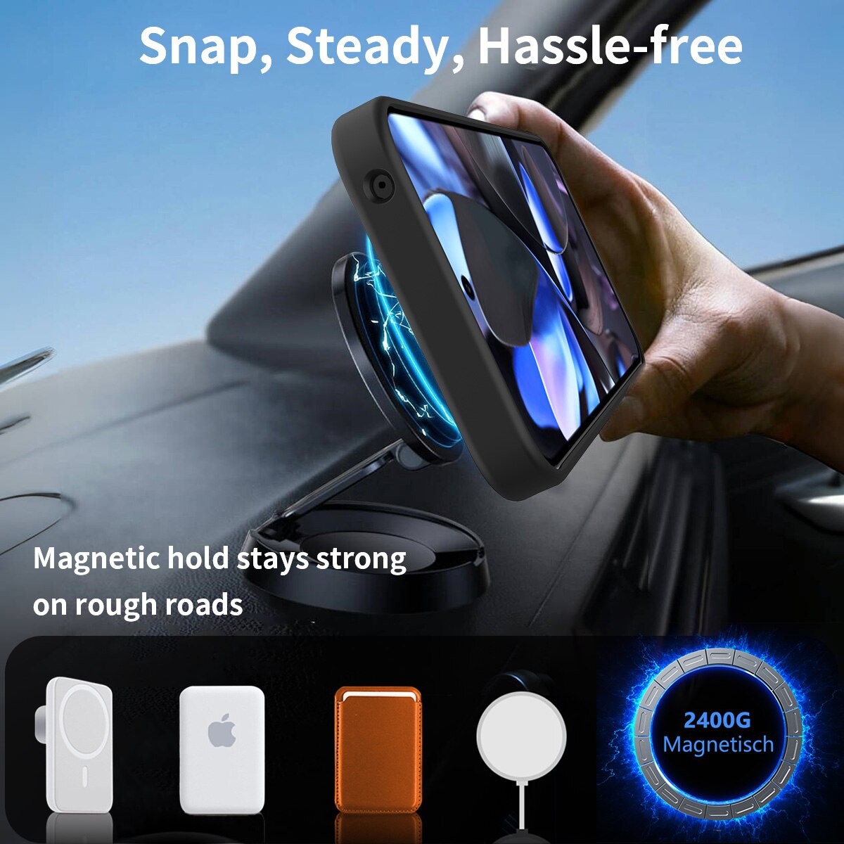 Magnetisk deksel med stativ Google Pixel 10 Pro XL Svart