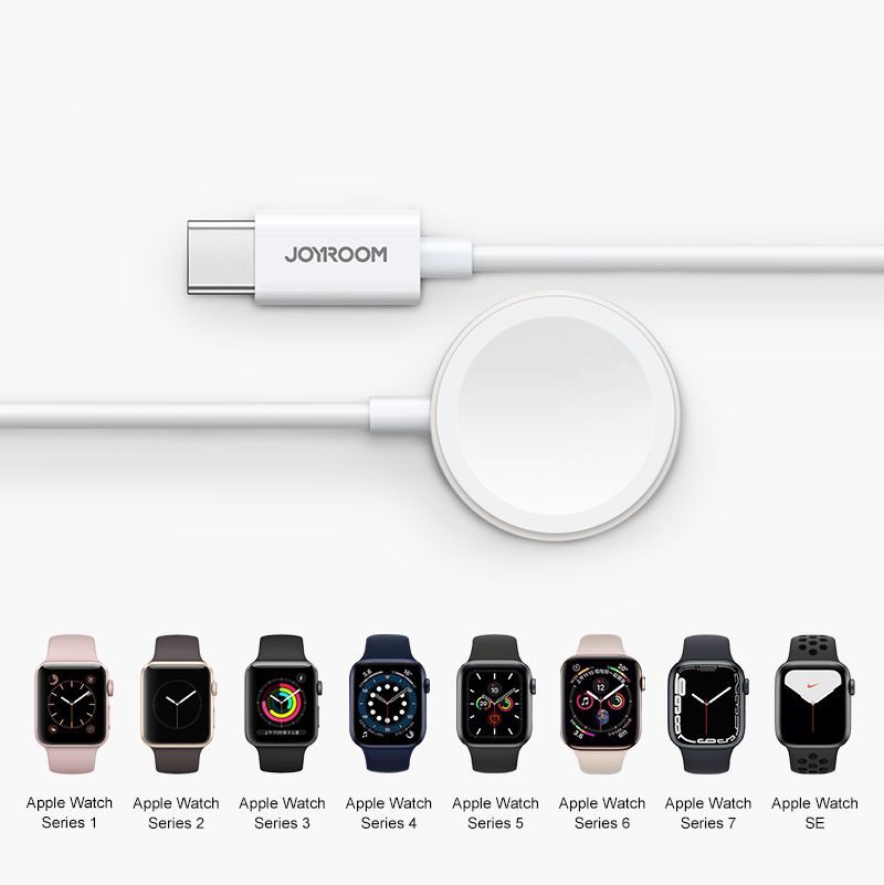 Apple Watch magnetisk ladekabel USB-C hvit (S-IW004)