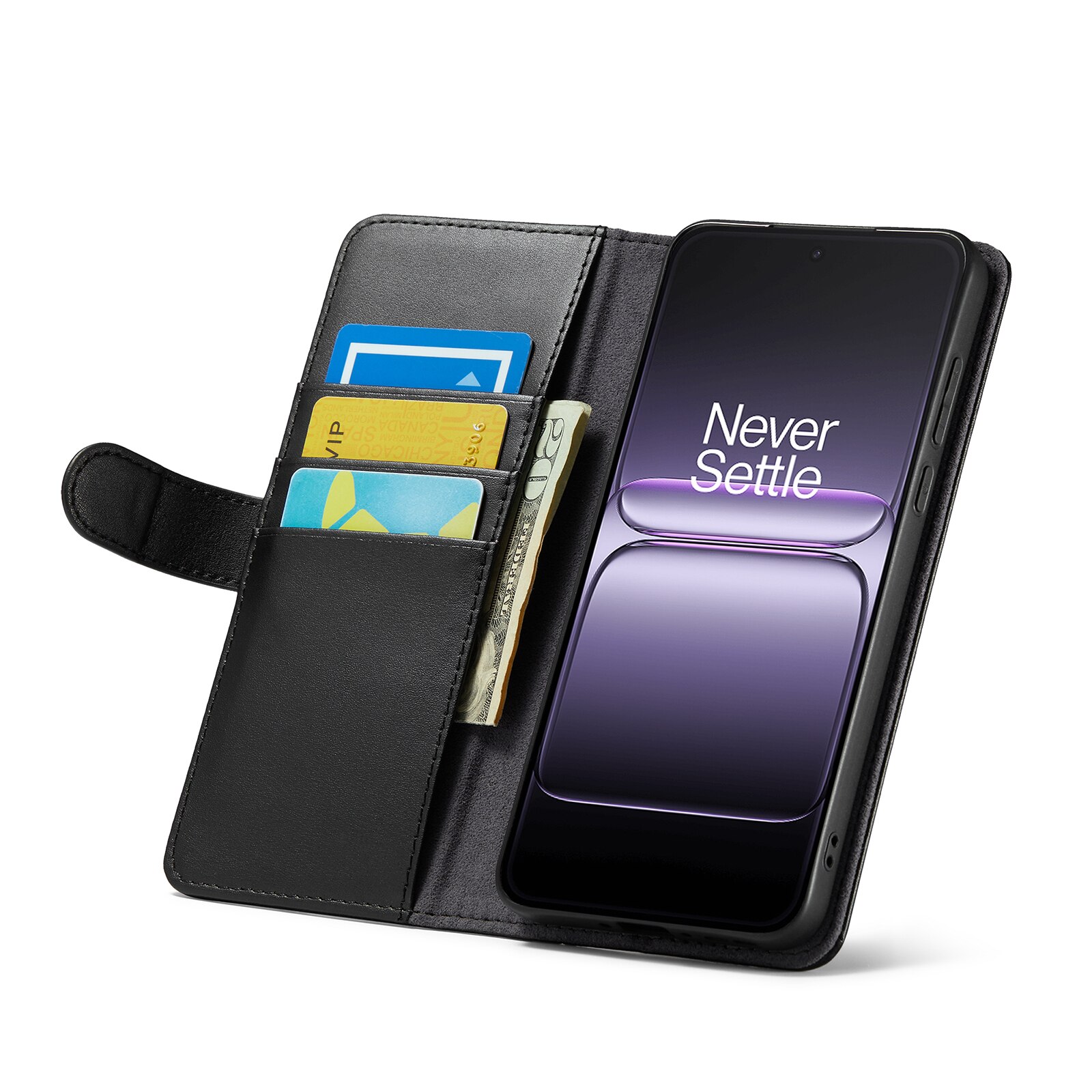 Ekte Lærveske  OnePlus Nord 5 Svart