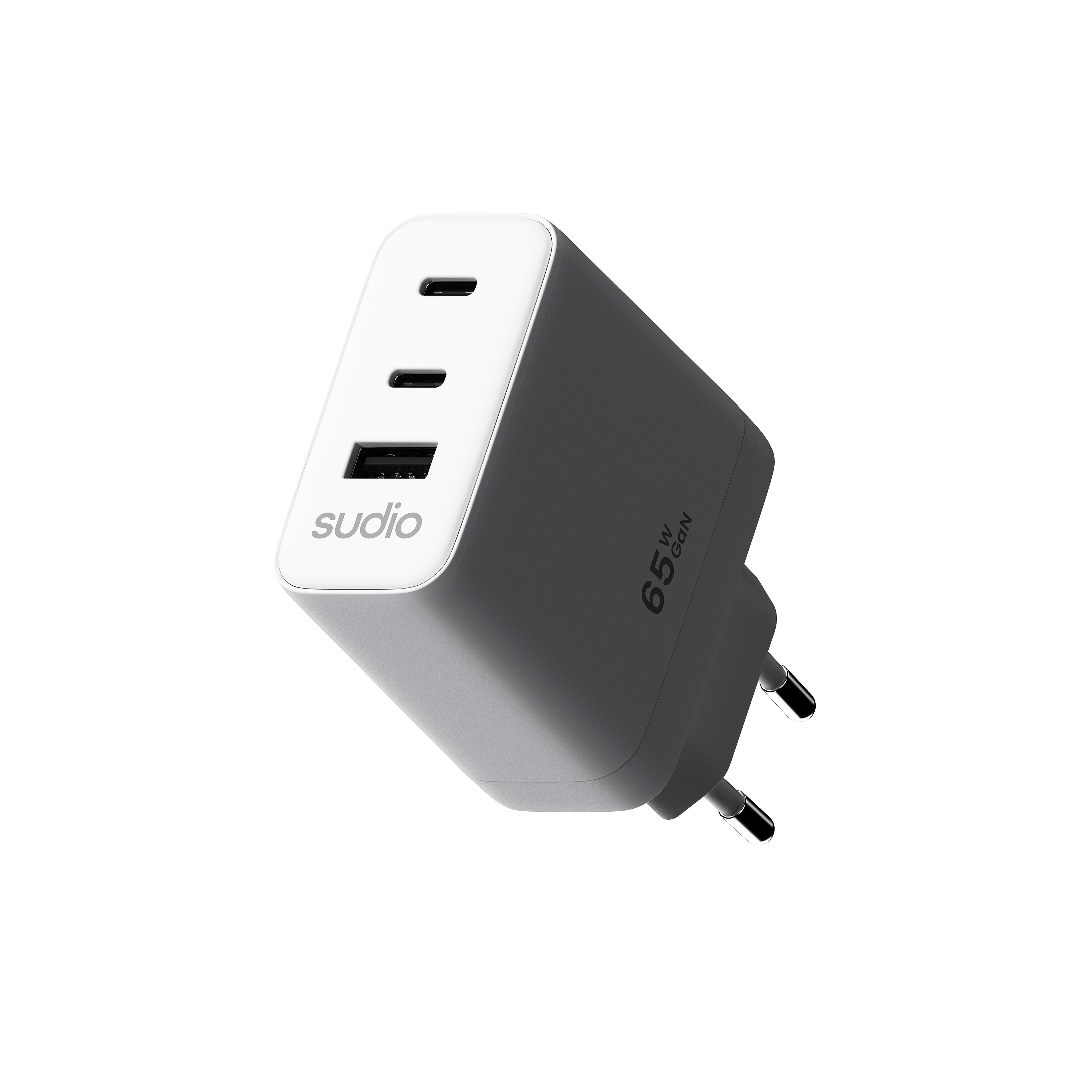 P3 Vegglader 65W 2 x USB-C + USB-A Hvit