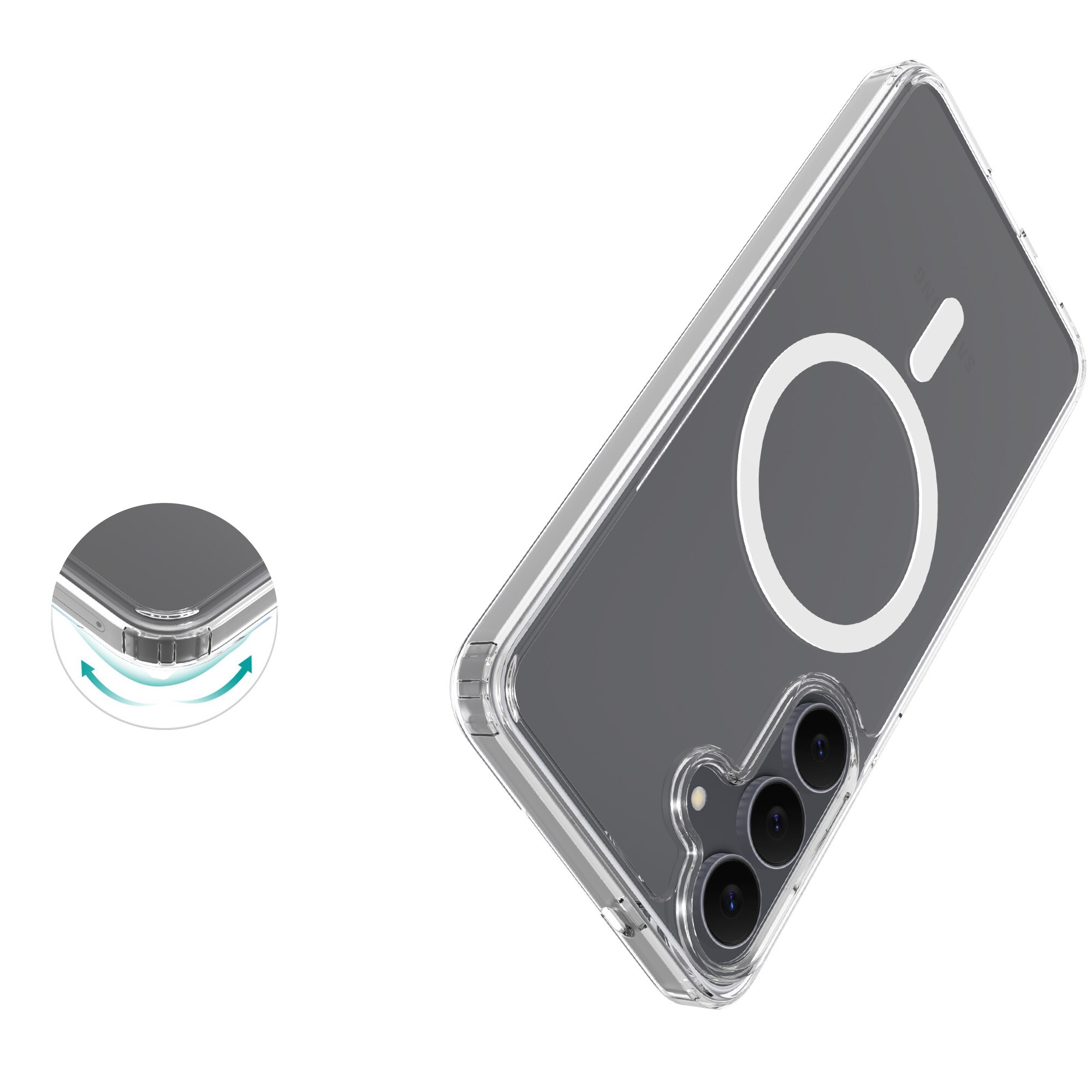 Hybriddeksel MagSafe Samsung Galaxy S25 FE Gjennomsiktig