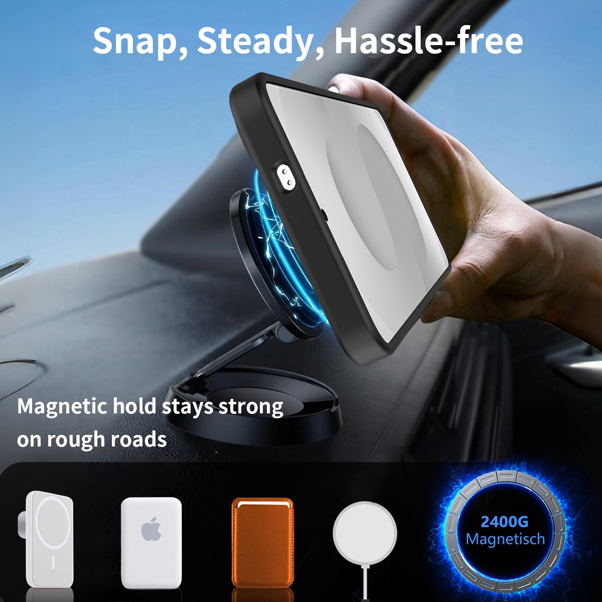 Magnetisk deksel med stativ Samsung Galaxy S25 FE Svart