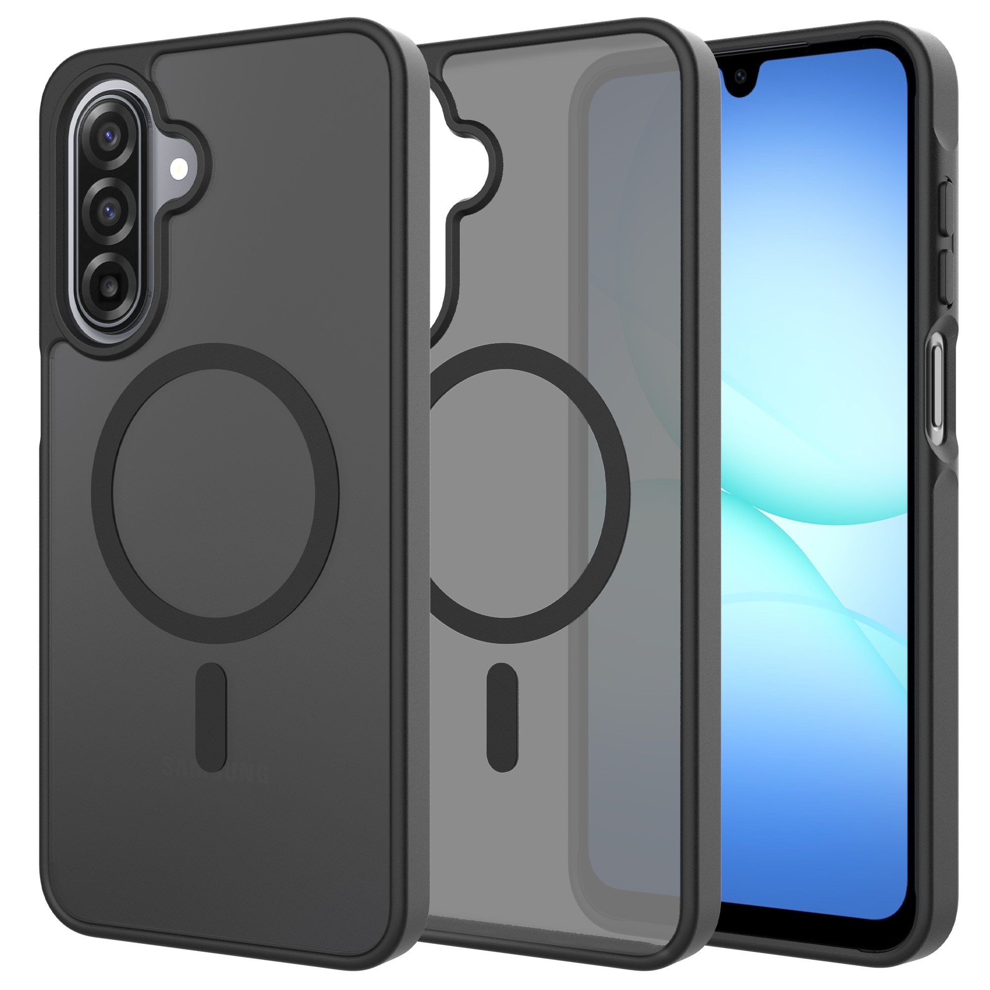 Magnetic Hybrid Deksel Samsung Galaxy A17 Frosted Black