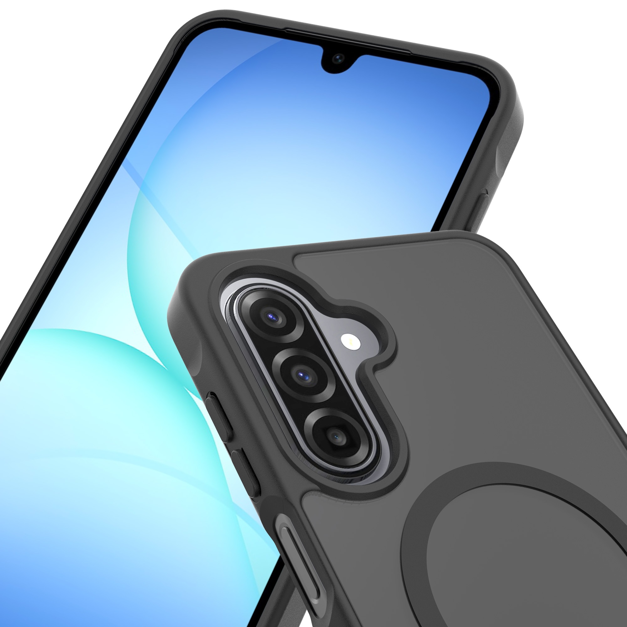 Magnetic Hybrid Deksel Samsung Galaxy A17 Frosted Black